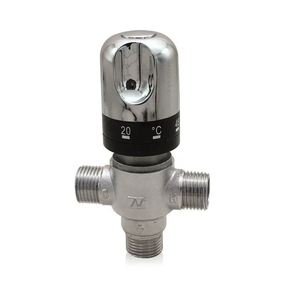 3 Wege Heiß Kaltwasser Mischventil Thermostatisch Thermostat KontrolleTemperatur