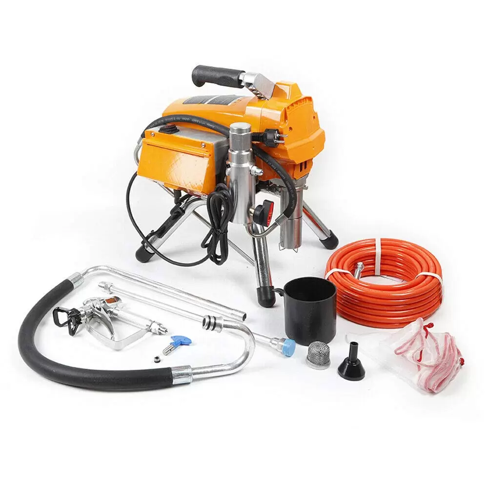 1200W Airless Farbsprühgerät Hochdruck Maschine+Spritzpistole Lackiergerät Farbsprühsystem