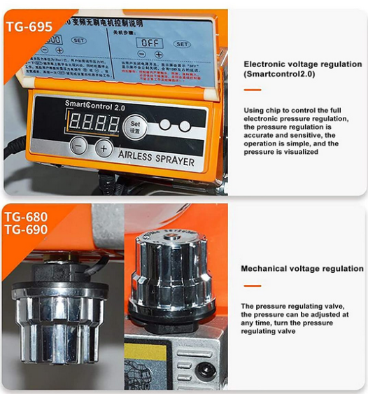 3KW 3000PSI Airless Farbsprühgerät Hochdruck Maschine+Spritzpistole Lackiergerät