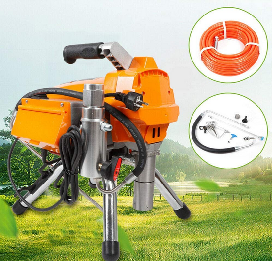 3KW 3000PSI Airless Farbsprühgerät Hochdruck Maschine+Spritzpistole Lackiergerät