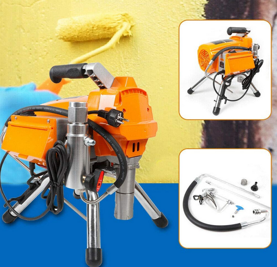 3KW 3000PSI Airless Farbsprühgerät Hochdruck Maschine+Spritzpistole Lackiergerät