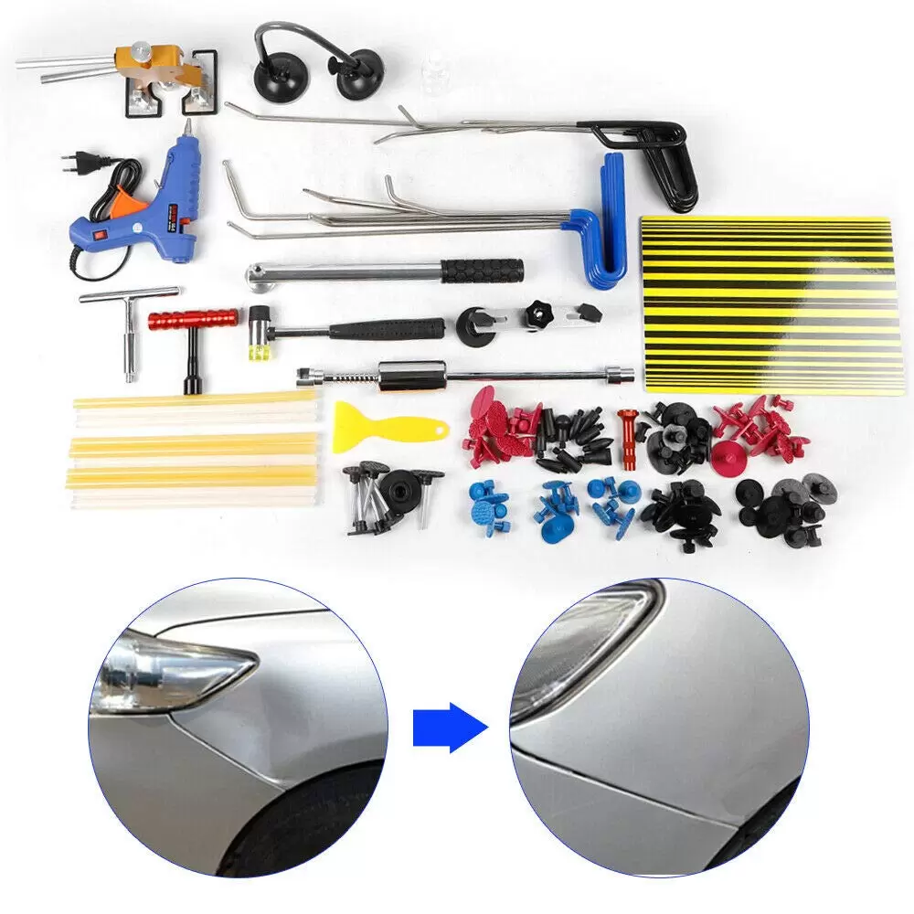 104 tlg Auto Dellen Reparatur Ausbeulwerkzeug Set Dellen Reparaturset
