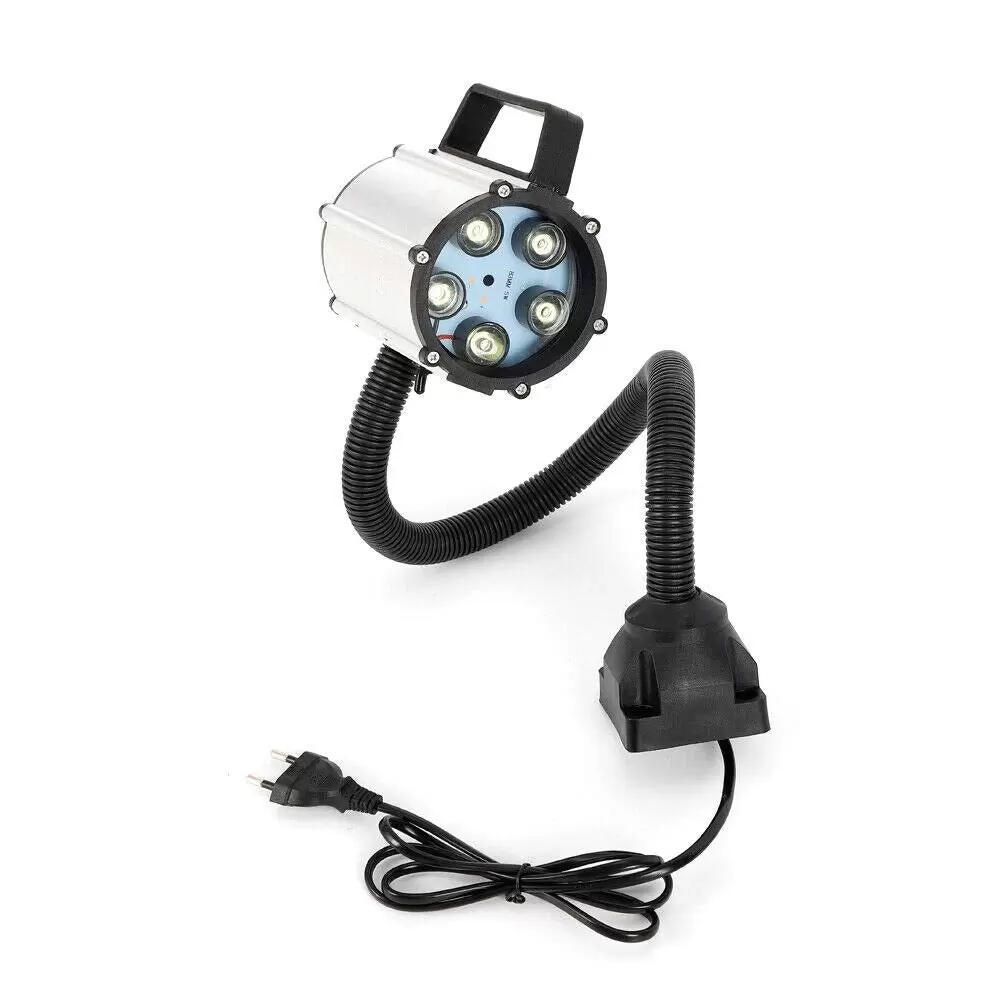 Flexibles Schwanenhals Licht, 5W LED Drehmaschine Lampe Arbeitslicht Wasserdicht Arm Licht mit Feste/Magnetic Base (Feste Basis)