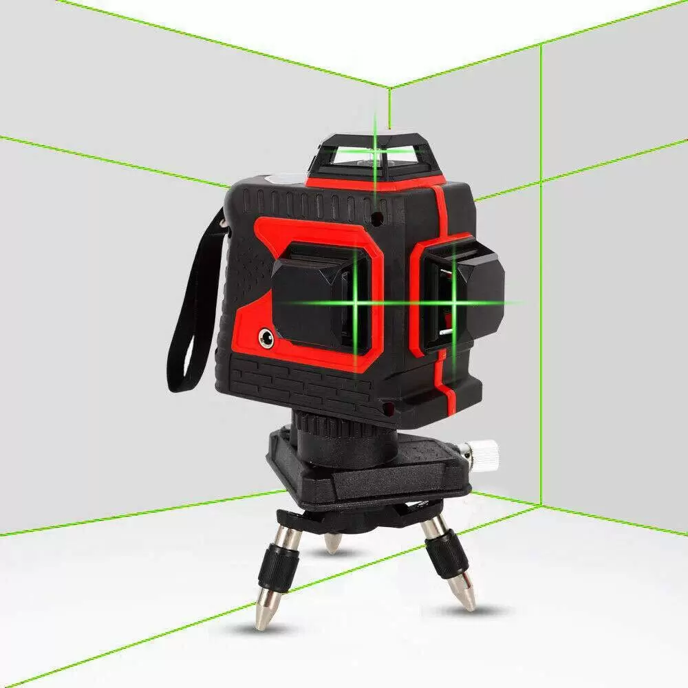 Rot Grün 12 Linien 360°  Kreuz 3D Selbstnivellierung Laser Level