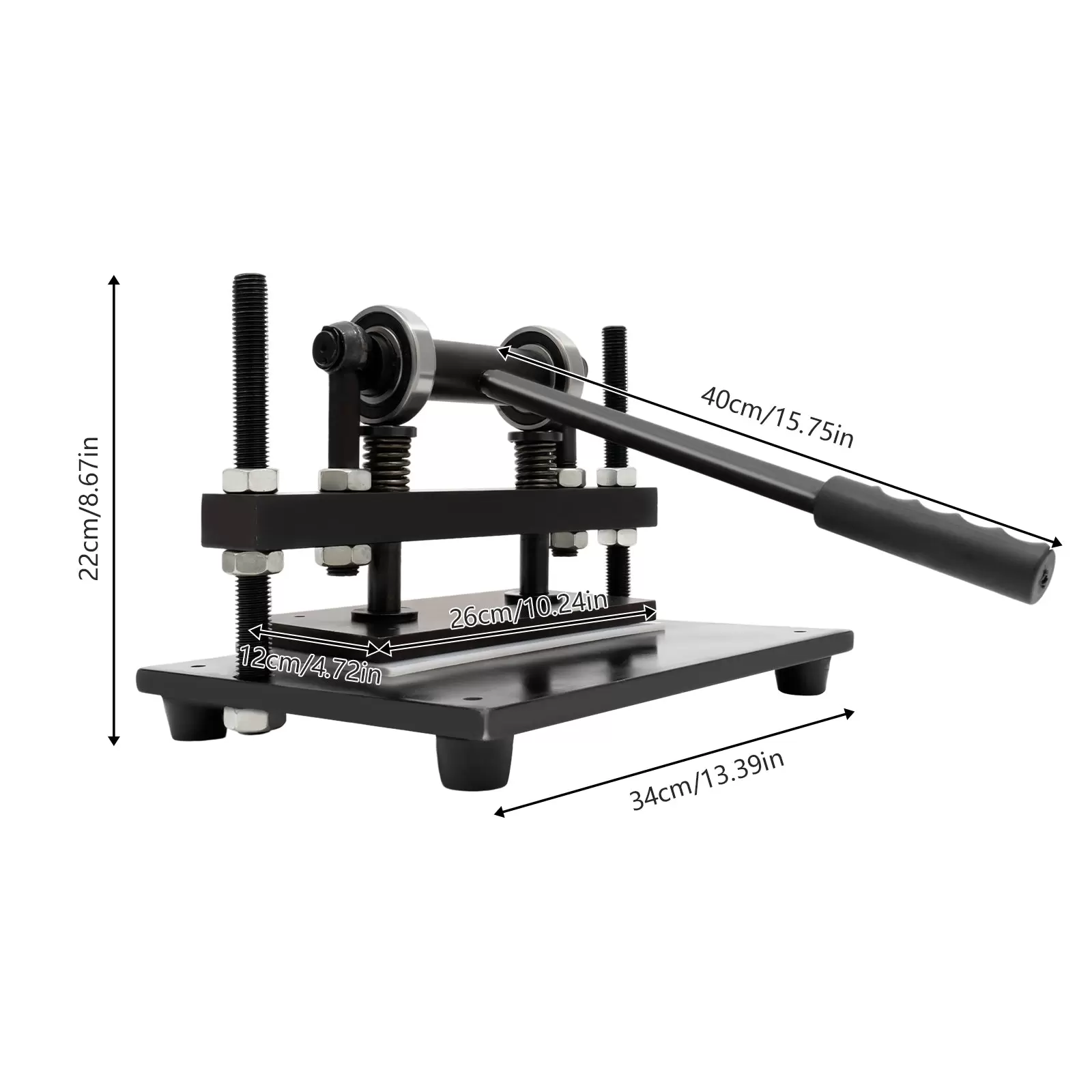 260X120mm Lederschneidemaschine Doppelführungsschaft Prägemaschine Handpresse Stanzmaschine 260X120mm Lederschneidemaschine Doppelführungsschaft Prägemaschine Handpresse Stanzmaschine