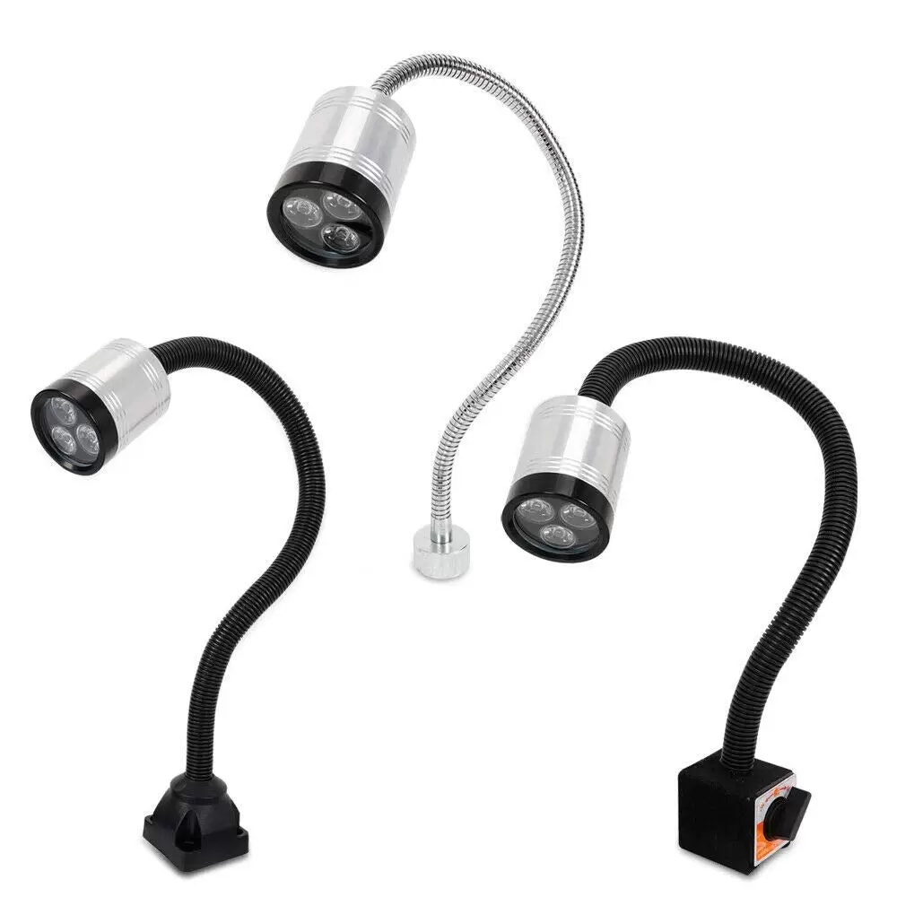 6W LED Magnetbasis Aluminiumlegierung Drehmaschine Lampe
