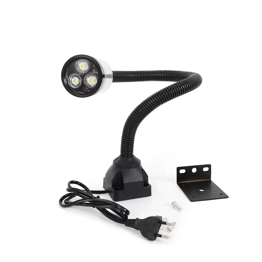 Drehmaschine Lampe CNC Maschinenlampe LED Werkzeug Maschinenleuchte Flexibel Licht 6W (Feste Basis)