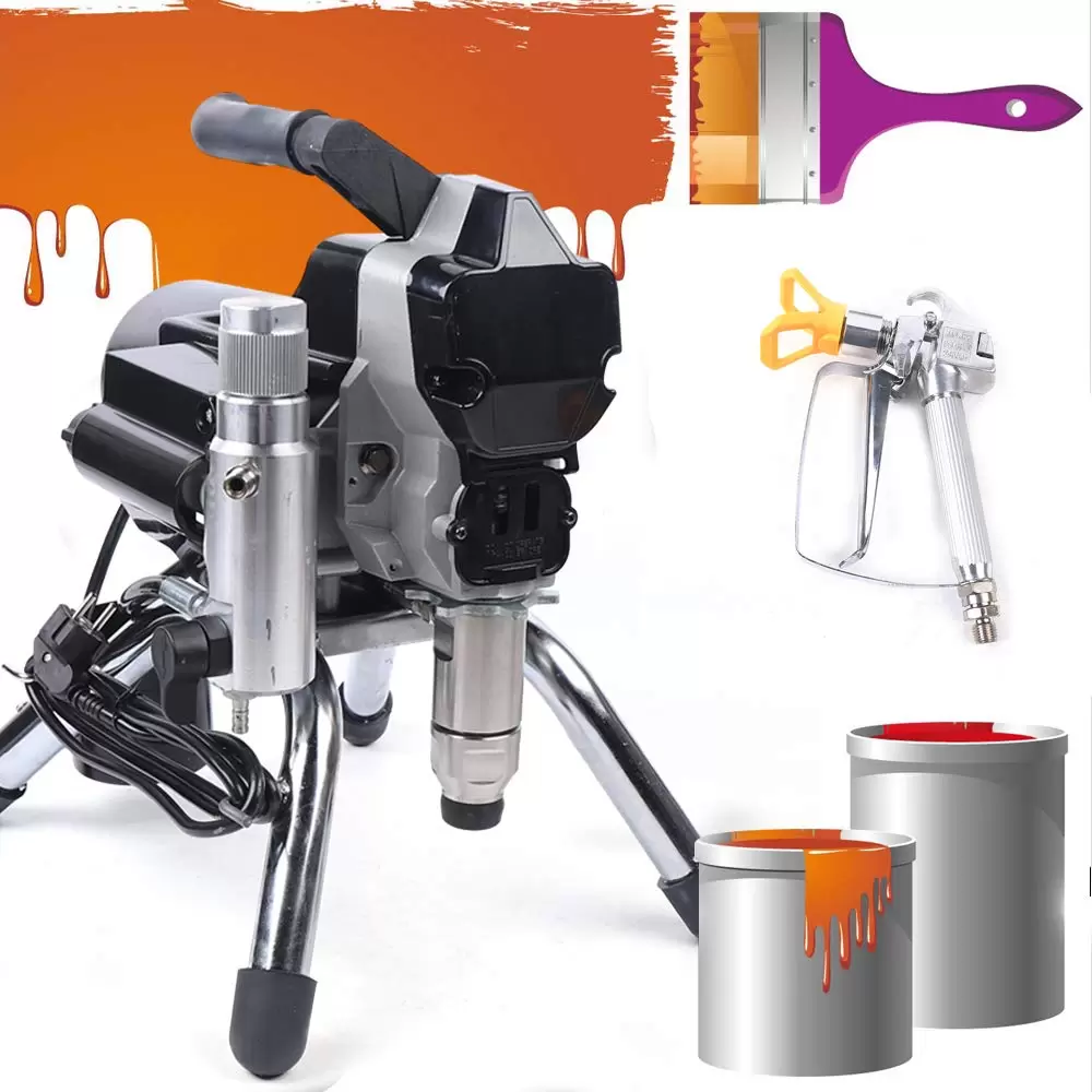 220V Airless Farbsprühgerät Lackiergerät 50Hz Airless-Spritzlackiermaschine Wandlackierpistole(2.5L / min)