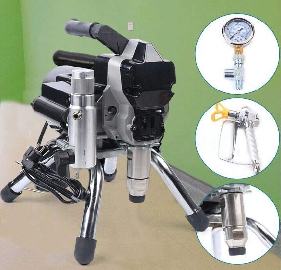 2200W Airless Farbsprühgerät Lackiergerät 50Hz Airless-Spritzlackiermaschine Wandlackierpistole(2.5L / min)