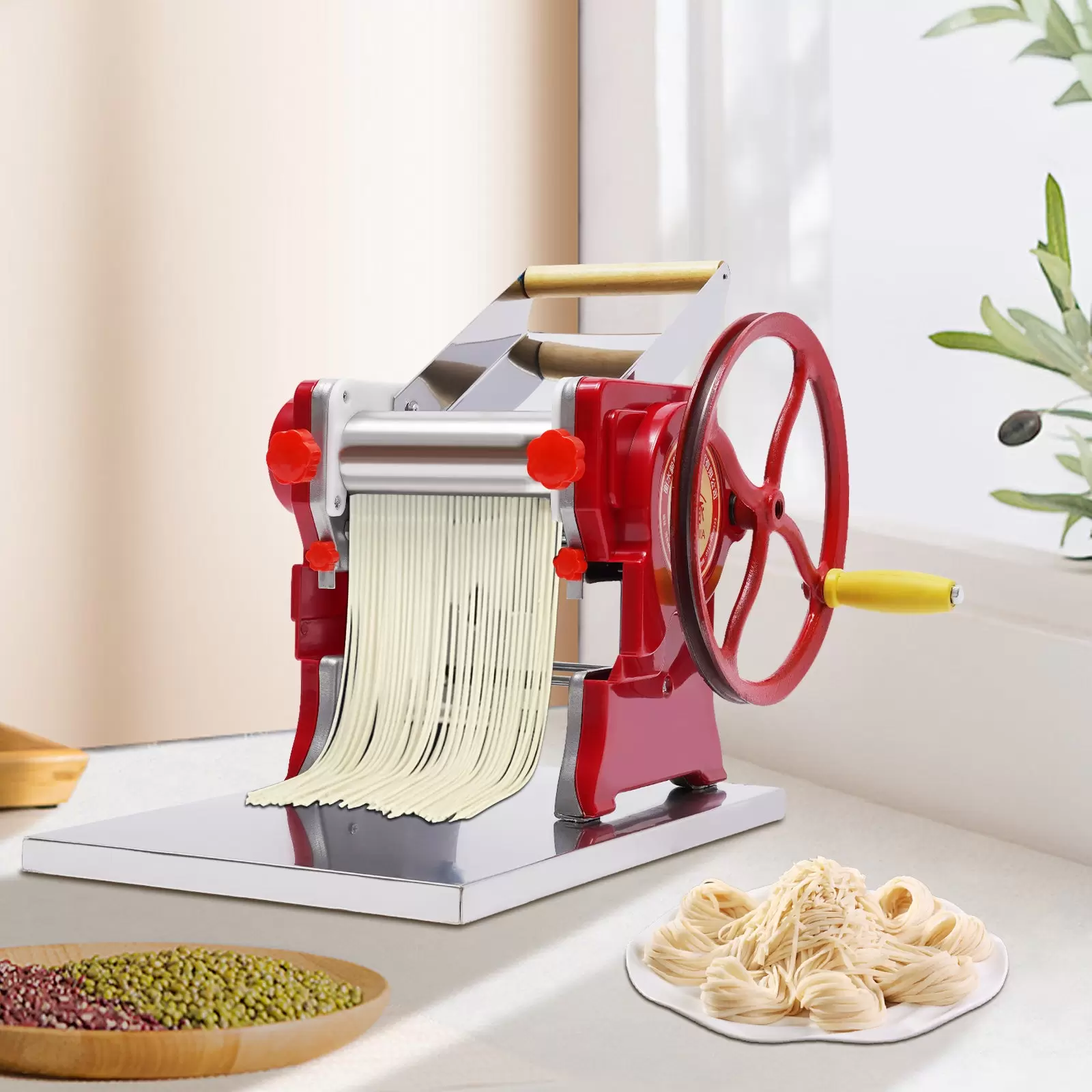 Edelstahl Pastamaschine Nudelmaschine Pastamaker Pasta Machine Noodle 0.5-5mm