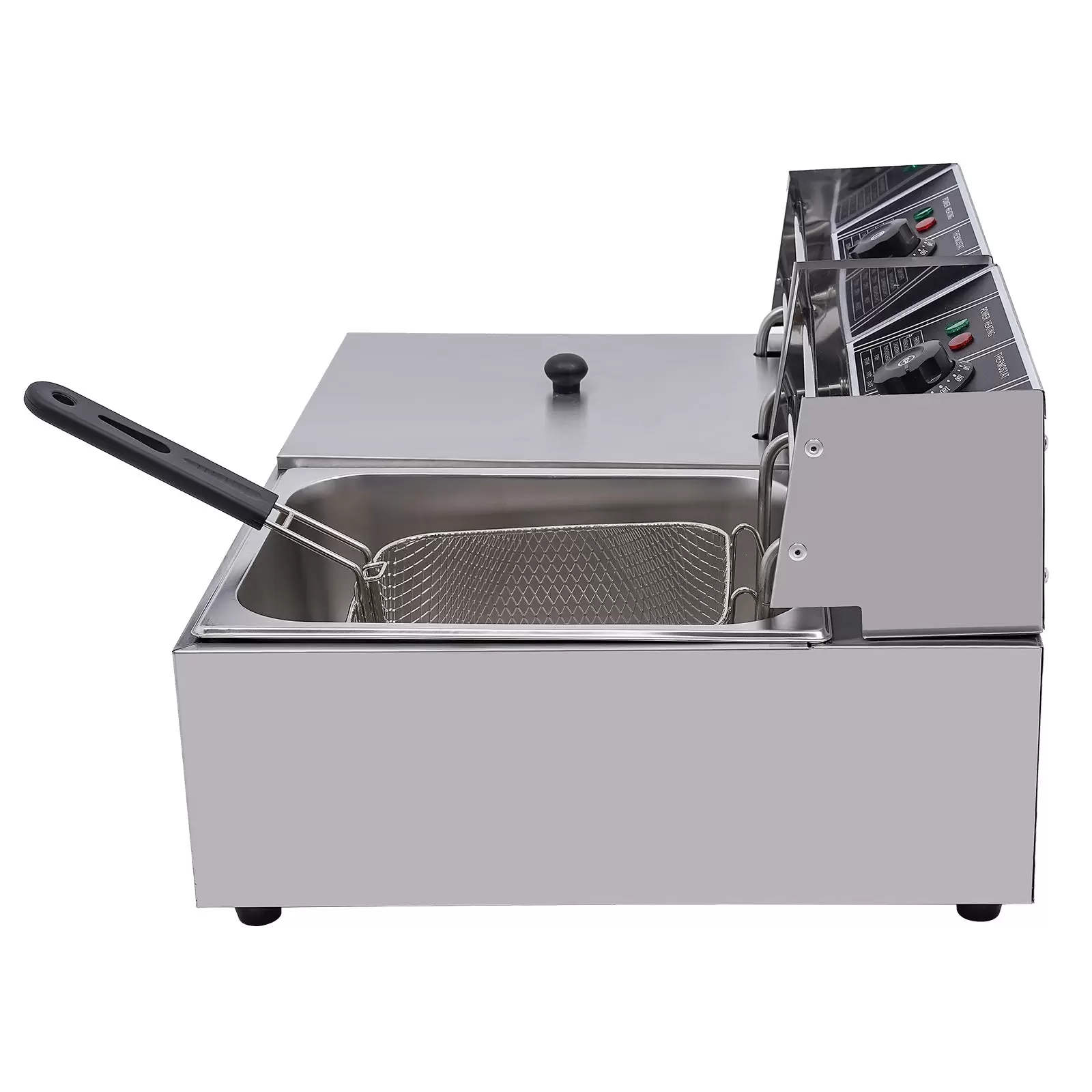 6 L + 6 L Commercial Elektro-Fritteusen Doppelfritteuse Edelstahl Fritteuse Maschine 5000 W 220 V Fat Chip Frittierte Maschine 6 L + 6 L Commercial Elektro-Fritteusen Doppelfritteuse Edelstahl Fritteuse Maschine 5000 W 220 V Fat Chip Frittierte Maschine
