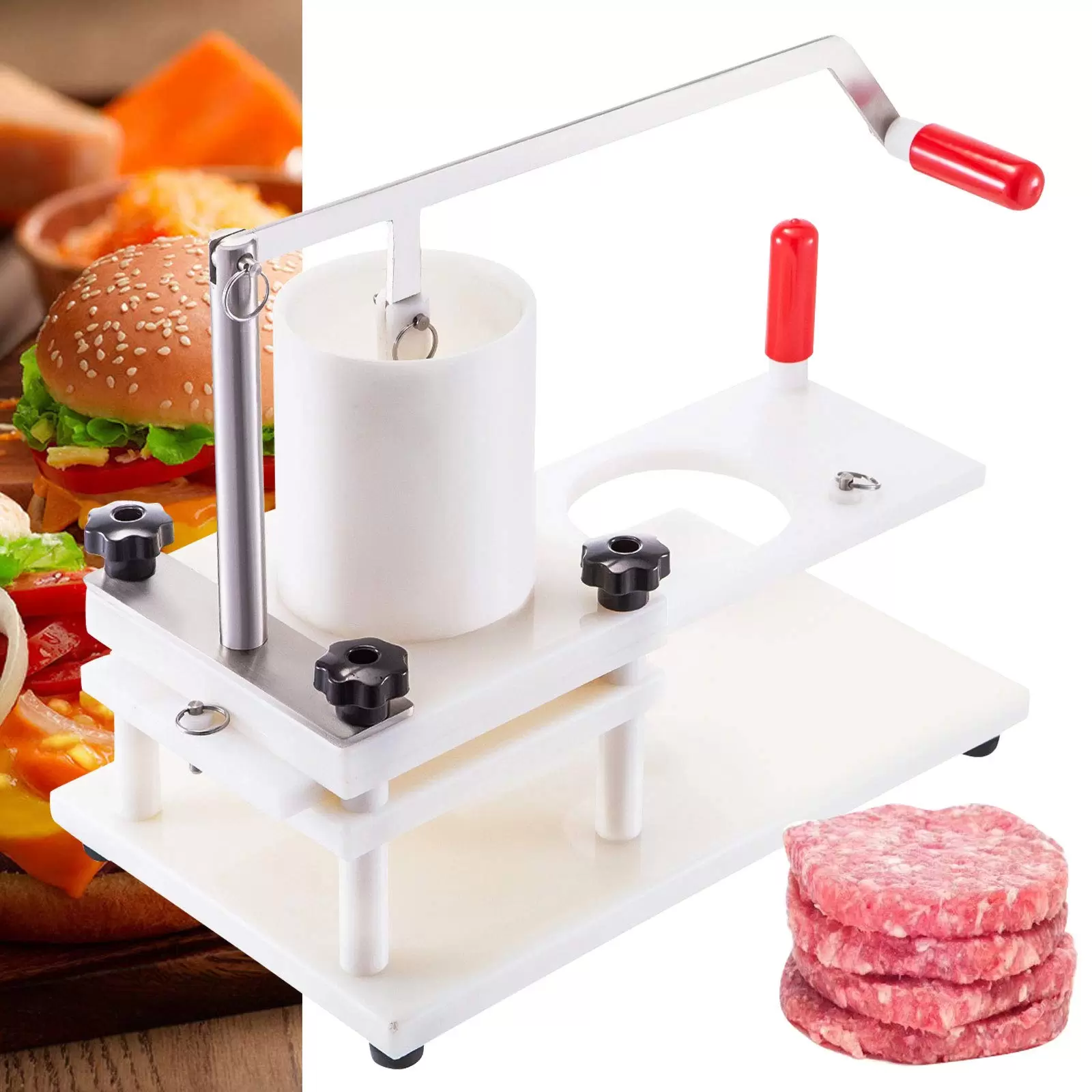 Kommerzieller Hamburger-Patty-Maker, Haushalt Hamburgerpresse Machine Patty Maker Burgermaschine Küchen Kommerzieller Hamburger-Patty-Maker, Haushalt Hamburgerpresse Machine Patty Maker Burgermaschine Küchen