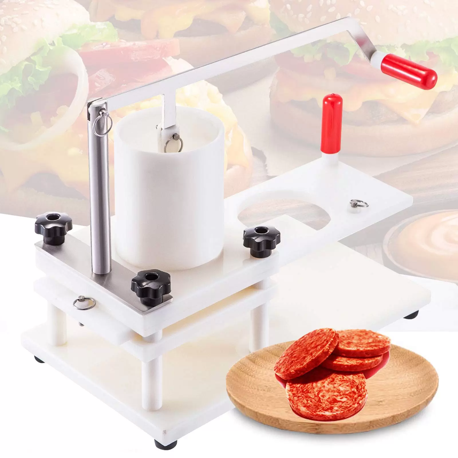 Kommerzieller Hamburger-Patty-Maker, Haushalt Hamburgerpresse Machine Patty Maker Burgermaschine Küchen Kommerzieller Hamburger-Patty-Maker, Haushalt Hamburgerpresse Machine Patty Maker Burgermaschine Küchen