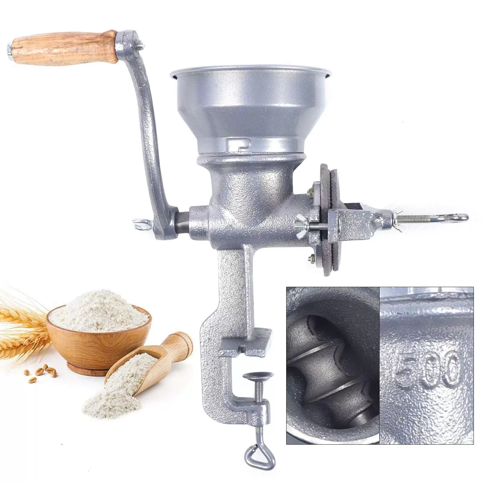 Handgetreidemühle Manuelle Getreidemühle Kaffeemühle Malzmühle Schrotmühle Nussmühle