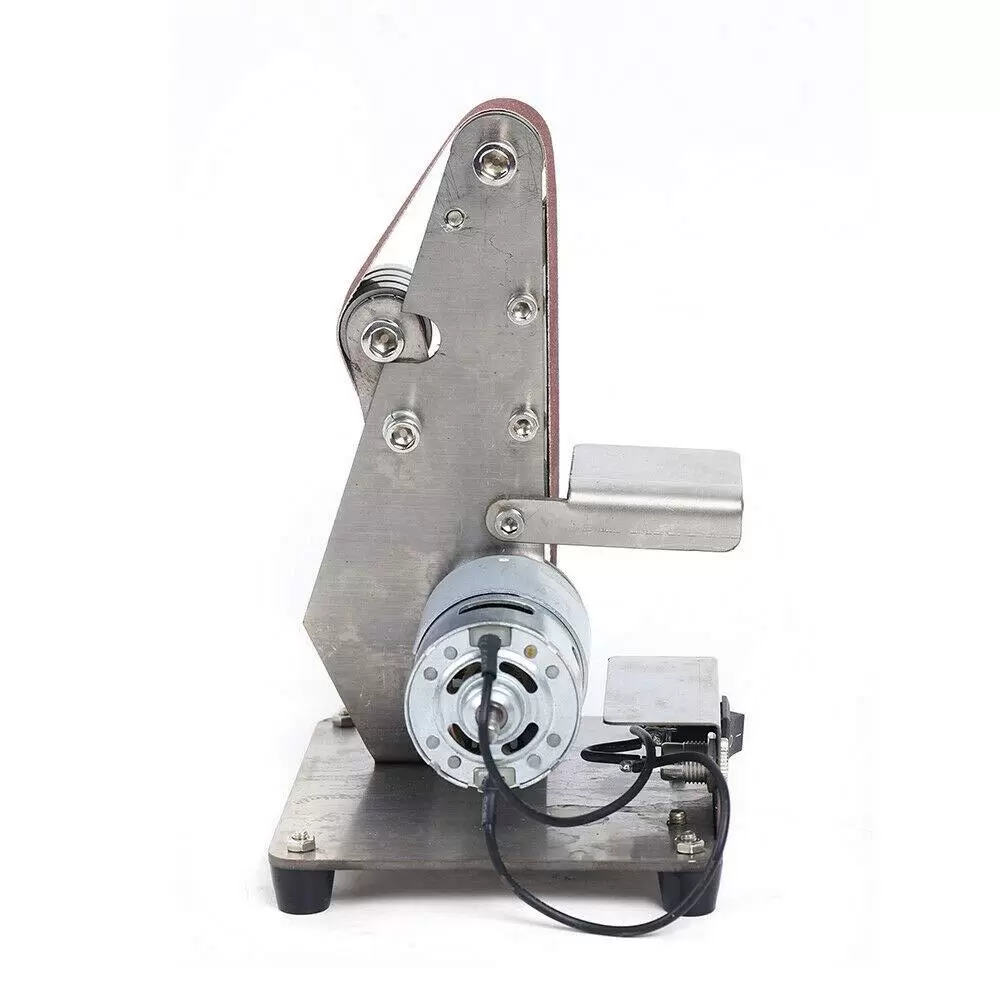 Mini 100W Elektro Bandschleifer Polierschleifmaschine DIY Schleifband 775 Motor 4500-9000 U/min Mini 100W Elektro Bandschleifer Polierschleifmaschine DIY Schleifband 775 Motor 4500-9000 U/min