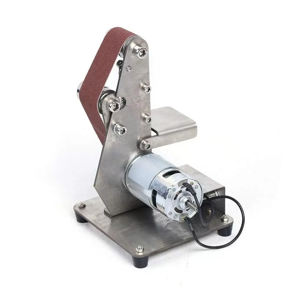 100W Bandschleifer 4500-9000 U/min Mini Elektrisch Schleifmaschine Gürtel Polieren(895 Motor)