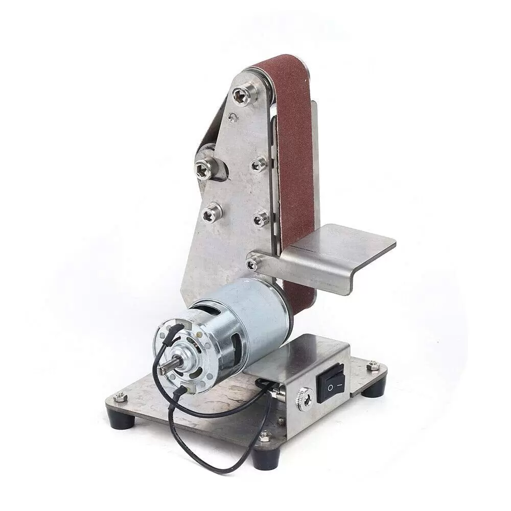 100W Bandschleifer 4500-9000 U/min Mini Elektrisch Schleifmaschine Gürtel Polieren(895 Motor)
