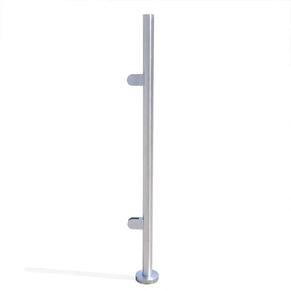 110cm Edelstahl 316 Treppengeländer Zaun Balustrade Geländerendpfosten