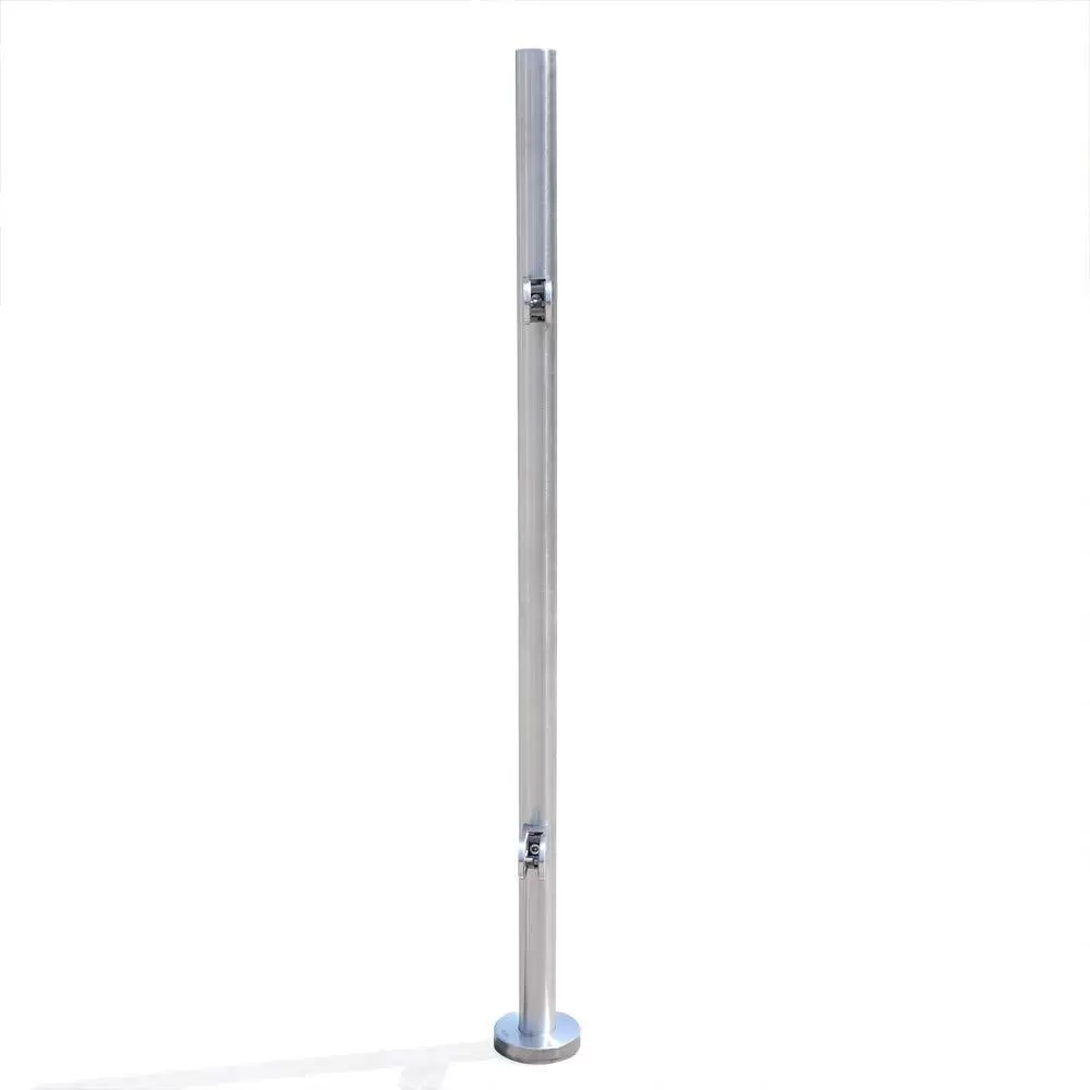 110cm Edelstahl 316 Treppengeländer Zaun Balustrade Geländerendpfosten