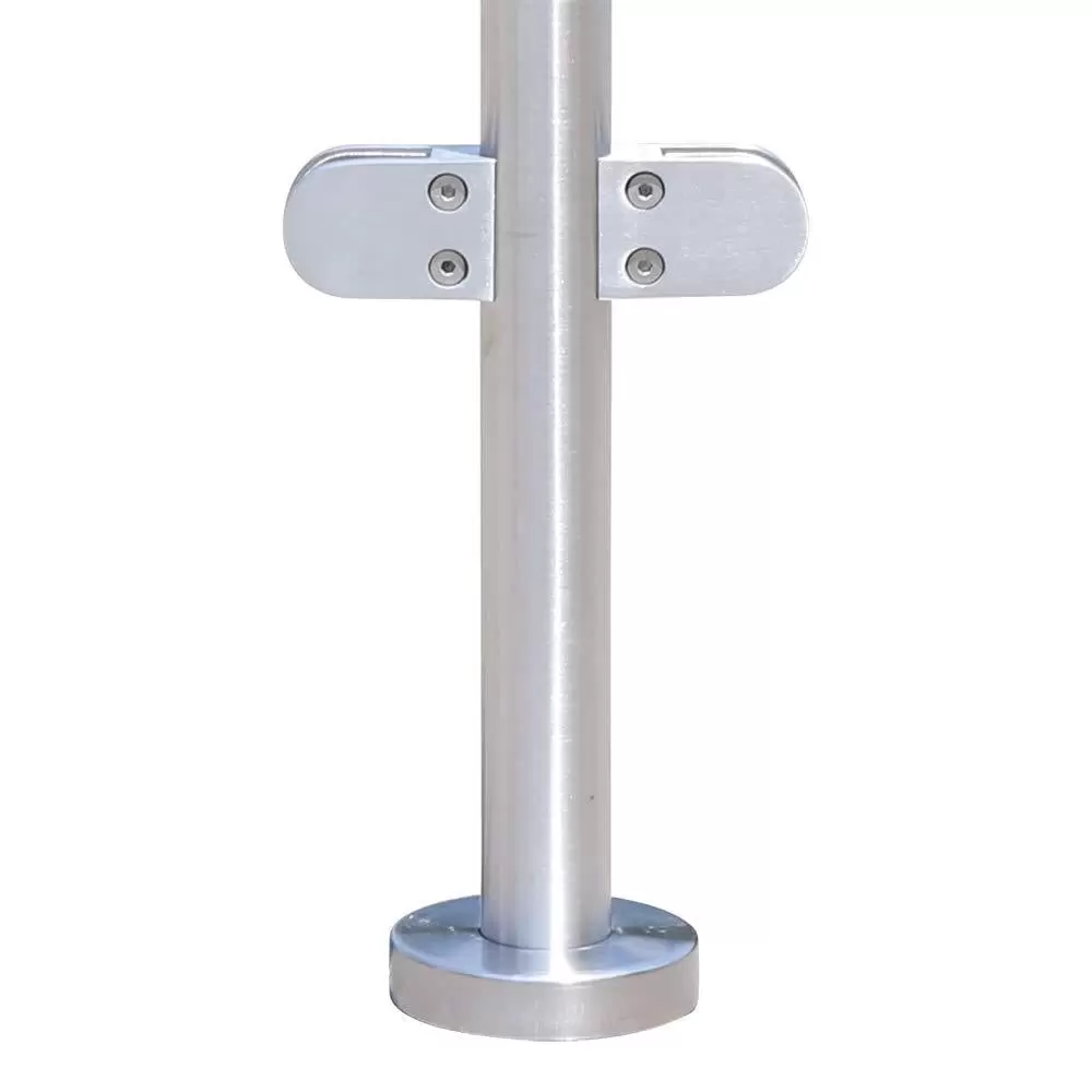 110cm Edelstahl 316 Treppengeländer Zaun Balustrade Geländerendpfosten