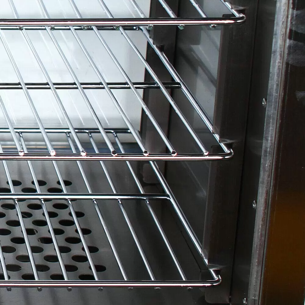 CNCEST 1000W Elektrisch Geschirrwärmer Vitrine 4 Tier Wärmeschau Rostfreier Stahl