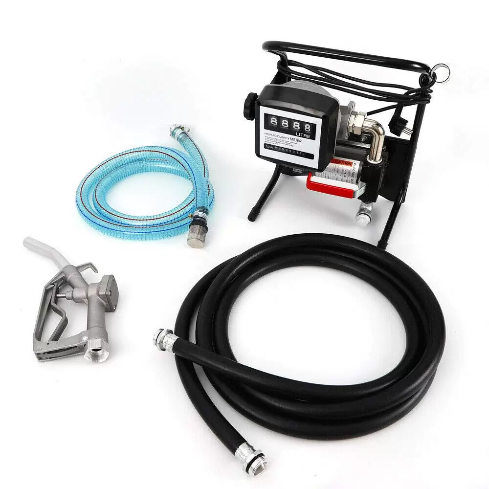 200W 2400L/H Dieselpumpe Heizölpumpe Dieselölpumpe mit Dosierpistole 2XSchlauch 200W 2400L/H Dieselpumpe Heizölpumpe Dieselölpumpe mit Dosierpistole 2XSchlauch
