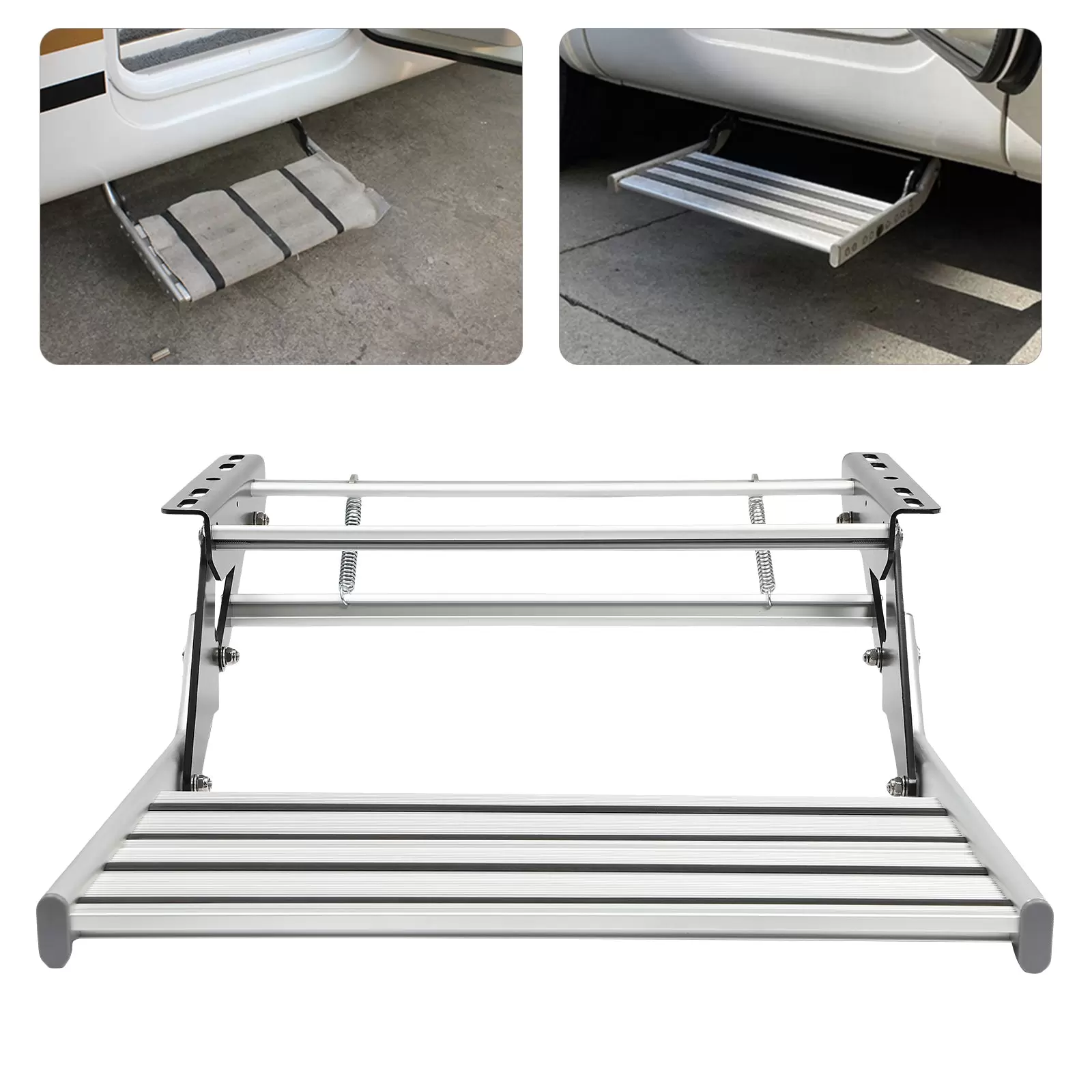 Manueller Einstieg aus Aluminiumlegierung – Wohnmobil-Einstiegsstufe für Wohnmobile und Wohnwagen Manueller Einstieg aus Aluminiumlegierung – Wohnmobil-Einstiegsstufe für Wohnmobile und Wohnwagen
