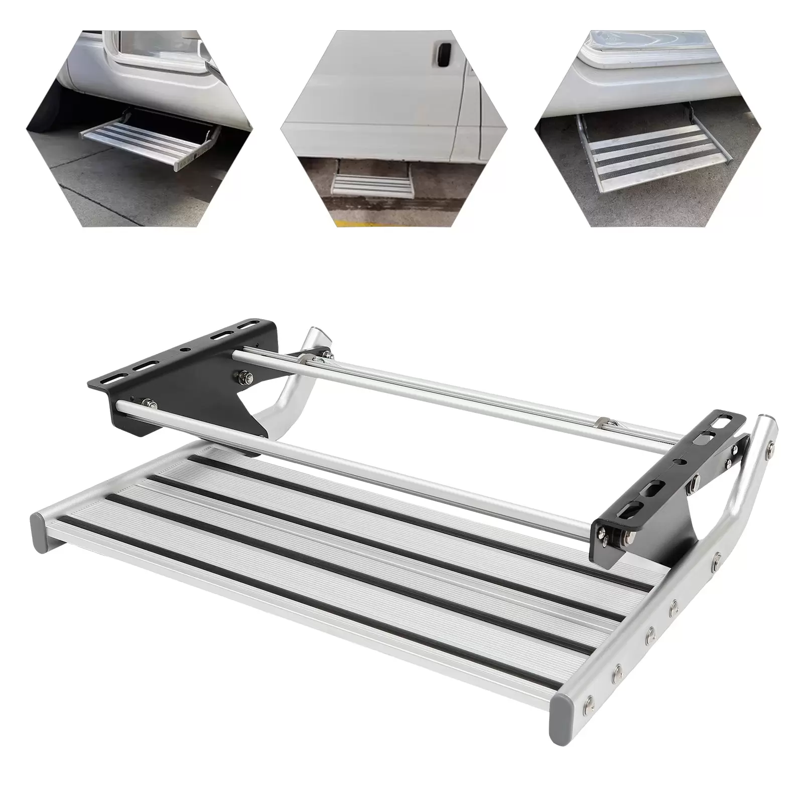 Manueller Einstieg aus Aluminiumlegierung – Wohnmobil-Einstiegsstufe für Wohnmobile und Wohnwagen Manueller Einstieg aus Aluminiumlegierung – Wohnmobil-Einstiegsstufe für Wohnmobile und Wohnwagen