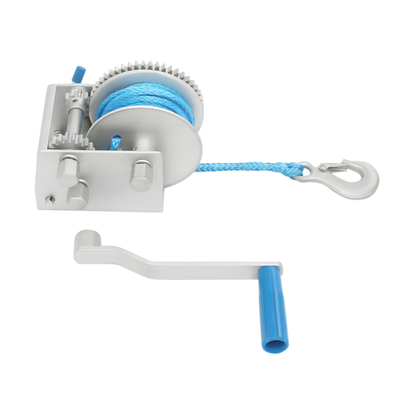 Hand Winch, Hand Winch with 3 Gear Ratios, 4500 lbs Hand Winch with Locking Function