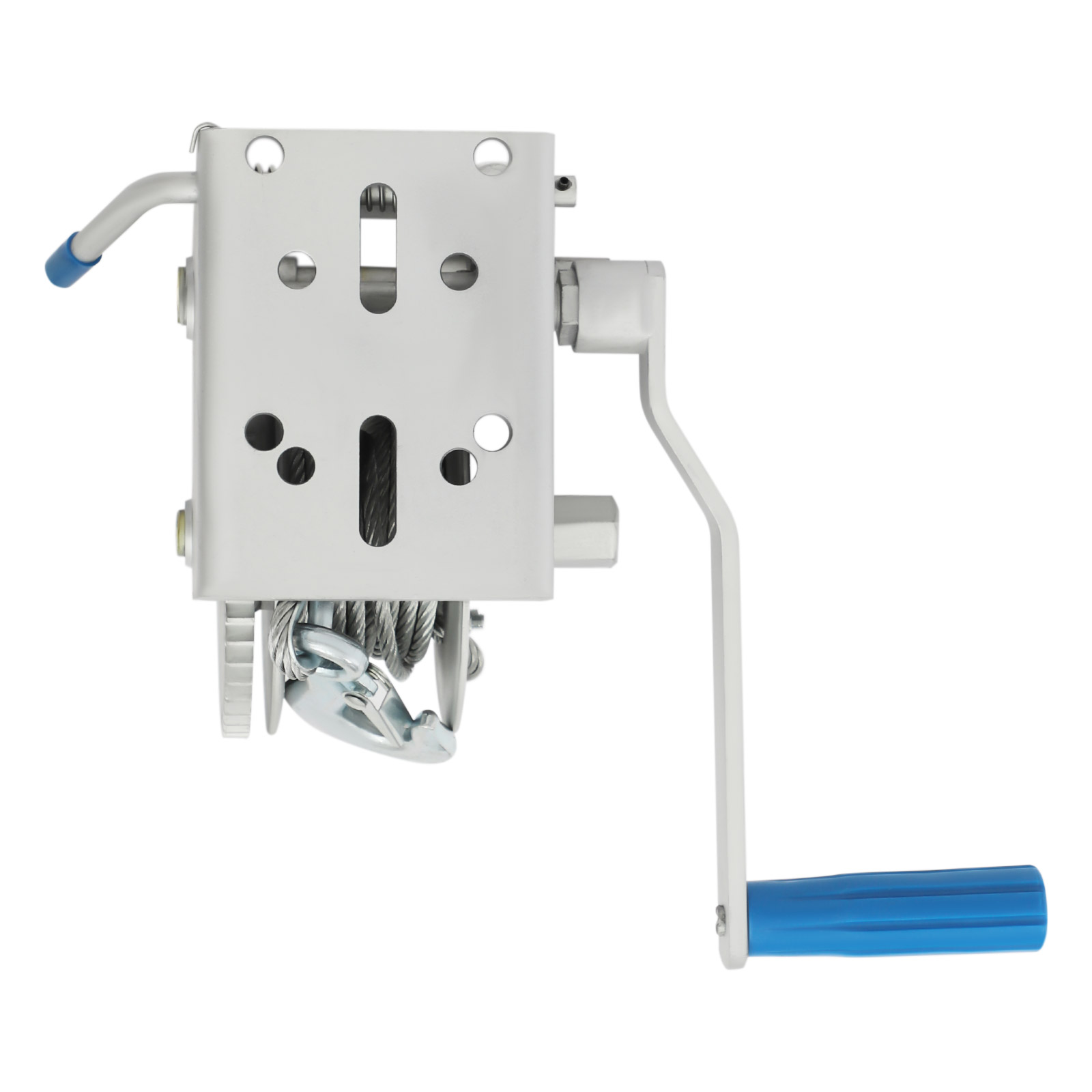 Hand Winch, Hand Winch with 3 Gear Ratios, 2500 lbs Hand Winch with Locking Function