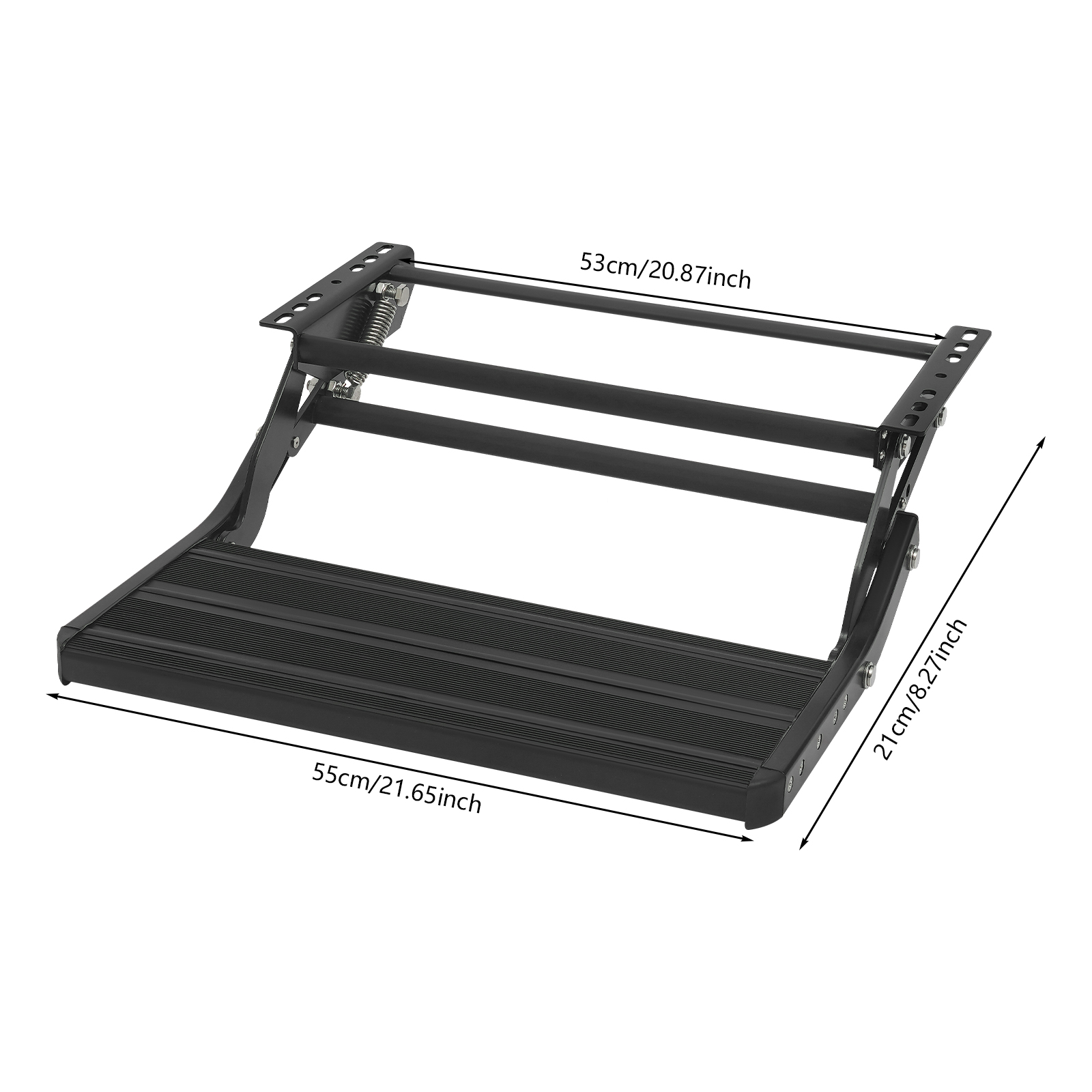 440.92lbs Capacity RV Step, Folding Manual Drop Down Step, Single-level ...