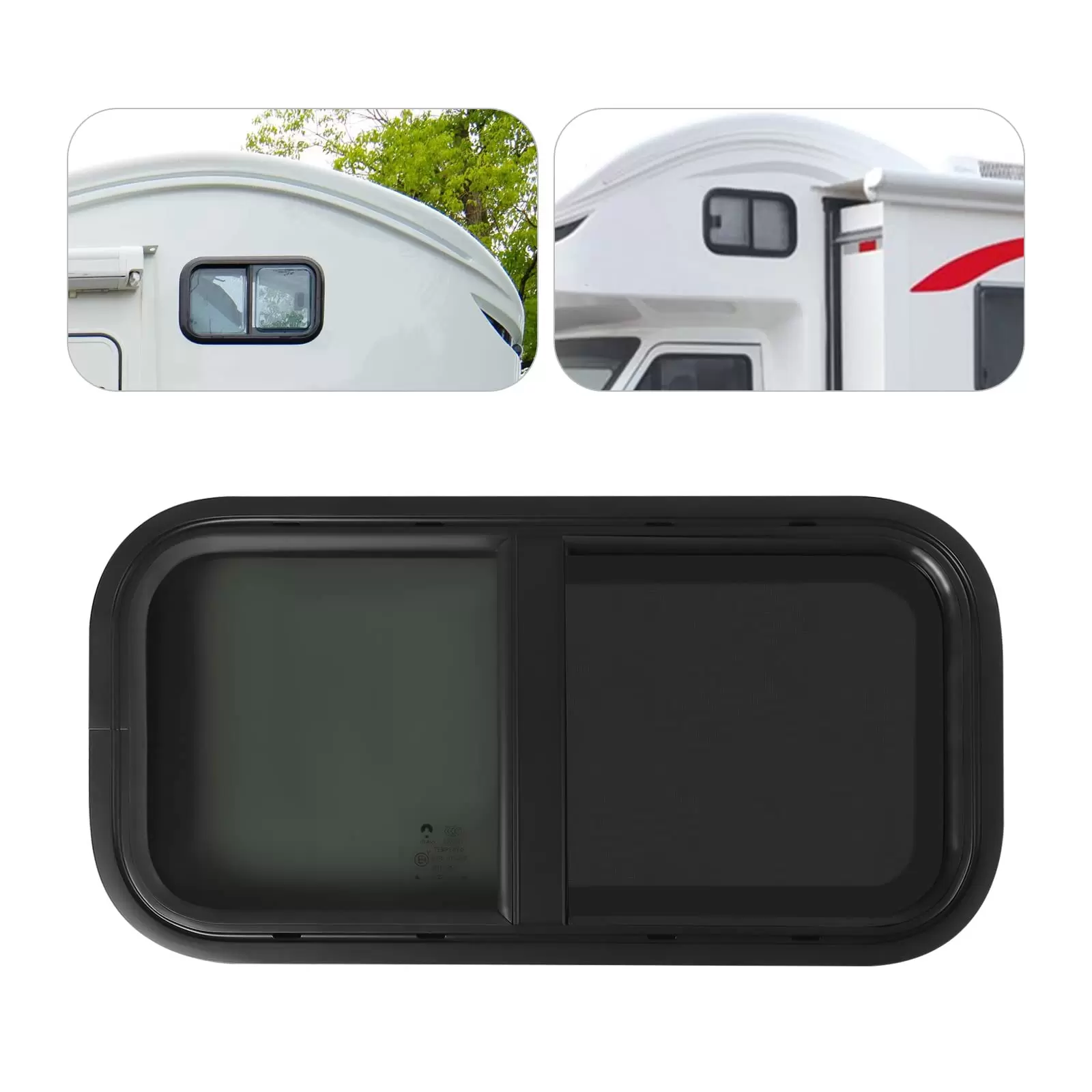CNCEST Wohnwagen fenster Camper Caravan Seitenfenster Wohnmobil Schiebefenster 70x40cm