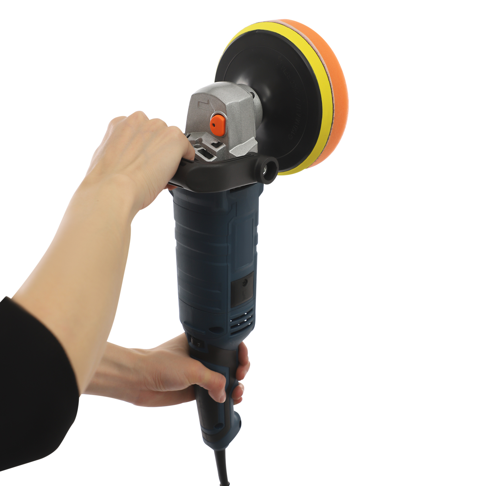 Household electric car polisher - car polisher electric small household floor scratch repair - blue