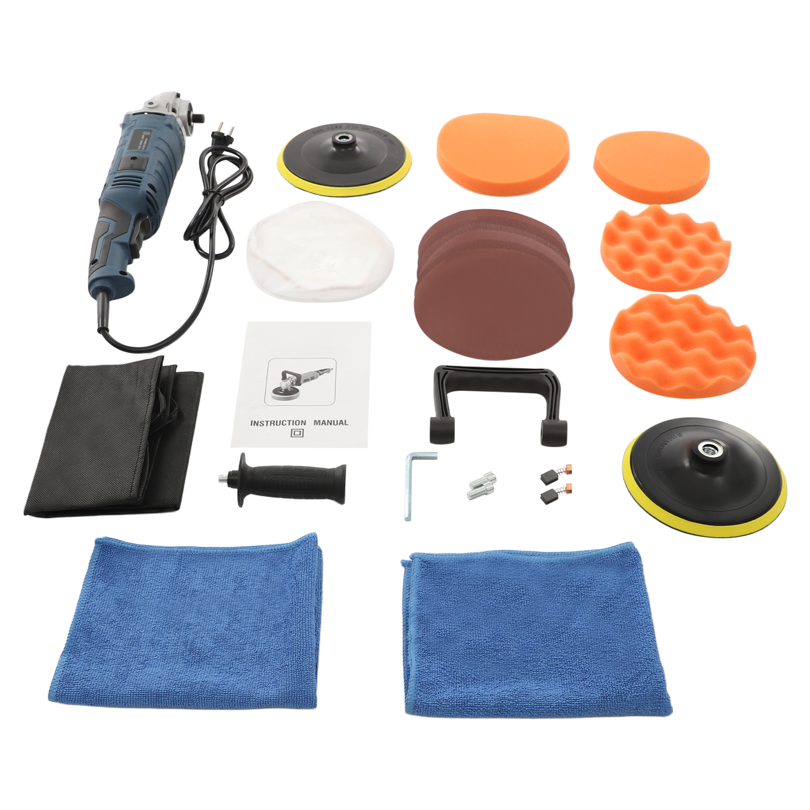 Household electric car polisher - car polisher electric small household floor scratch repair - blue