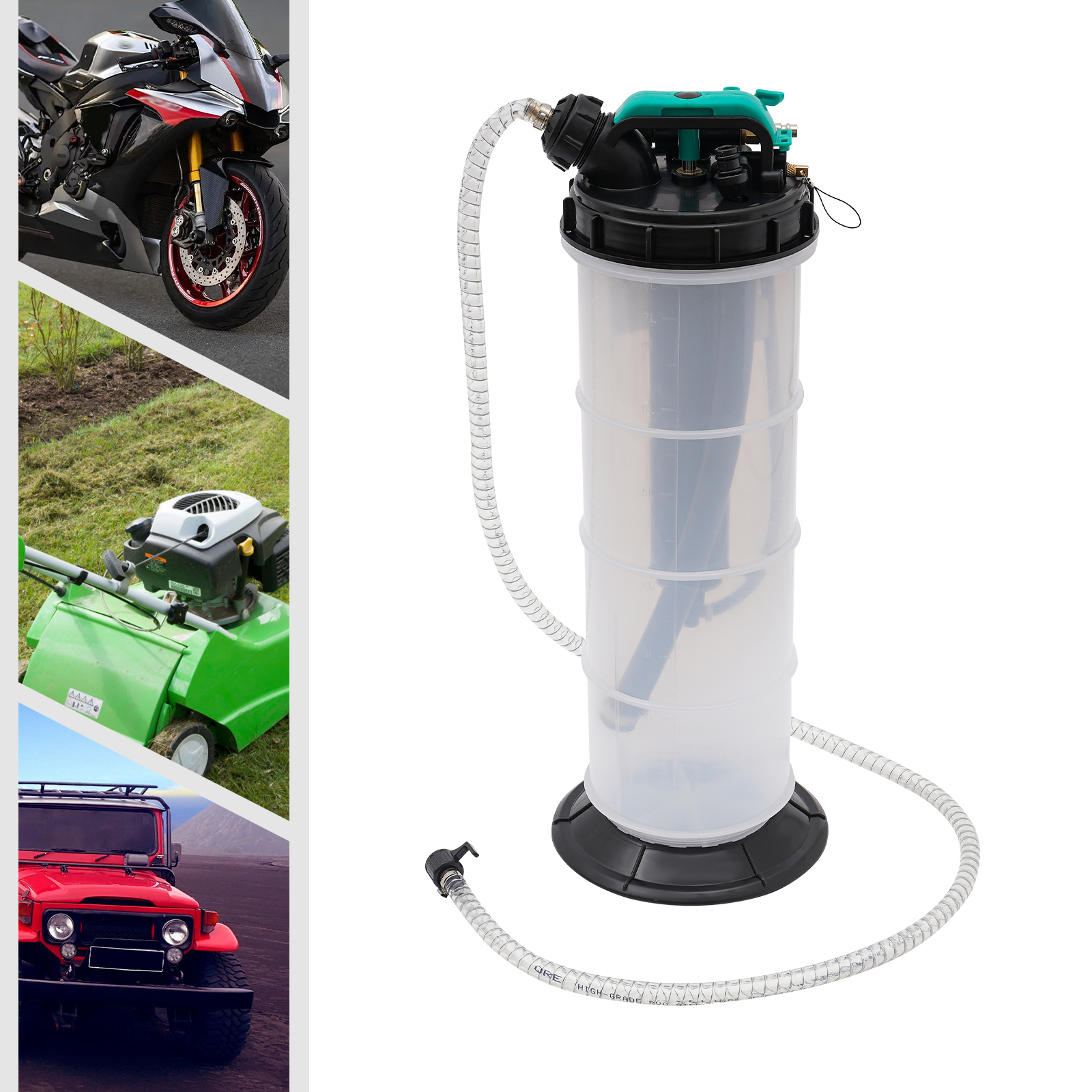 7,5 l pneumatische/manuelle Pumpe Flüssigkeitspumpe Flüssigkeitspumpe zum Absaugen von Schmieröl Automatikgetriebeöl Kühlmittel 7,5 l pneumatische/manuelle Pumpe Flüssigkeitspumpe Flüssigkeitspumpe zum Absaugen von Schmieröl Automatikgetriebeöl Kühlmittel
