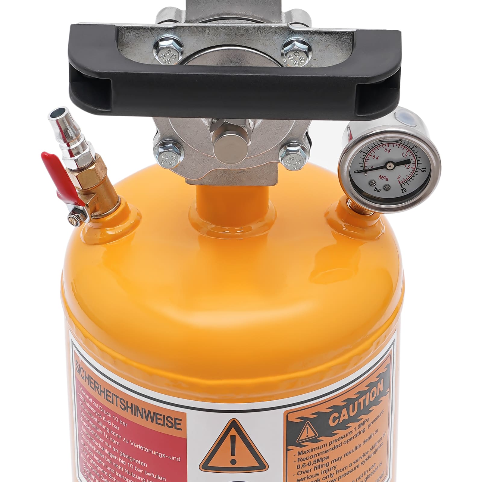 8-l-Reifenwulstfüller, Druckluft-Reifenfüller, Maximaldruck 1 MPa/145 PSI (Gelb) 8-l-Reifenwulstfüller, Druckluft-Reifenfüller, Maximaldruck 1 MPa/145 PSI (Gelb)