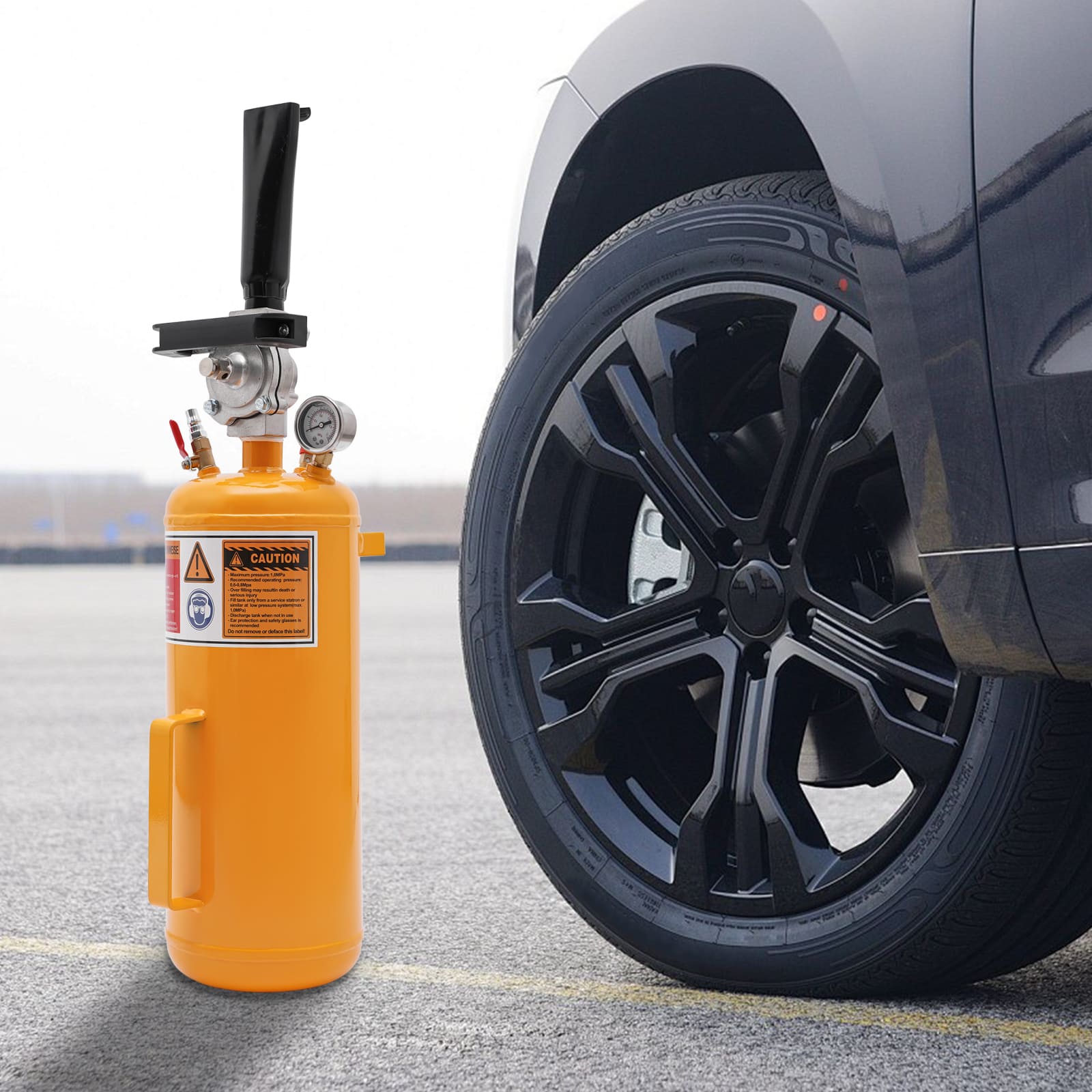 8-l-Reifenwulstfüller, Druckluft-Reifenfüller, Maximaldruck 1 MPa/145 PSI (Gelb) 8-l-Reifenwulstfüller, Druckluft-Reifenfüller, Maximaldruck 1 MPa/145 PSI (Gelb)