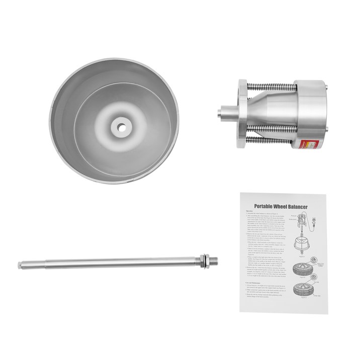 Reifenauswuchtmaschine, Streckenausgleichsgerät, reines Silber Reifenauswuchtmaschine, Streckenausgleichsgerät, reines Silber