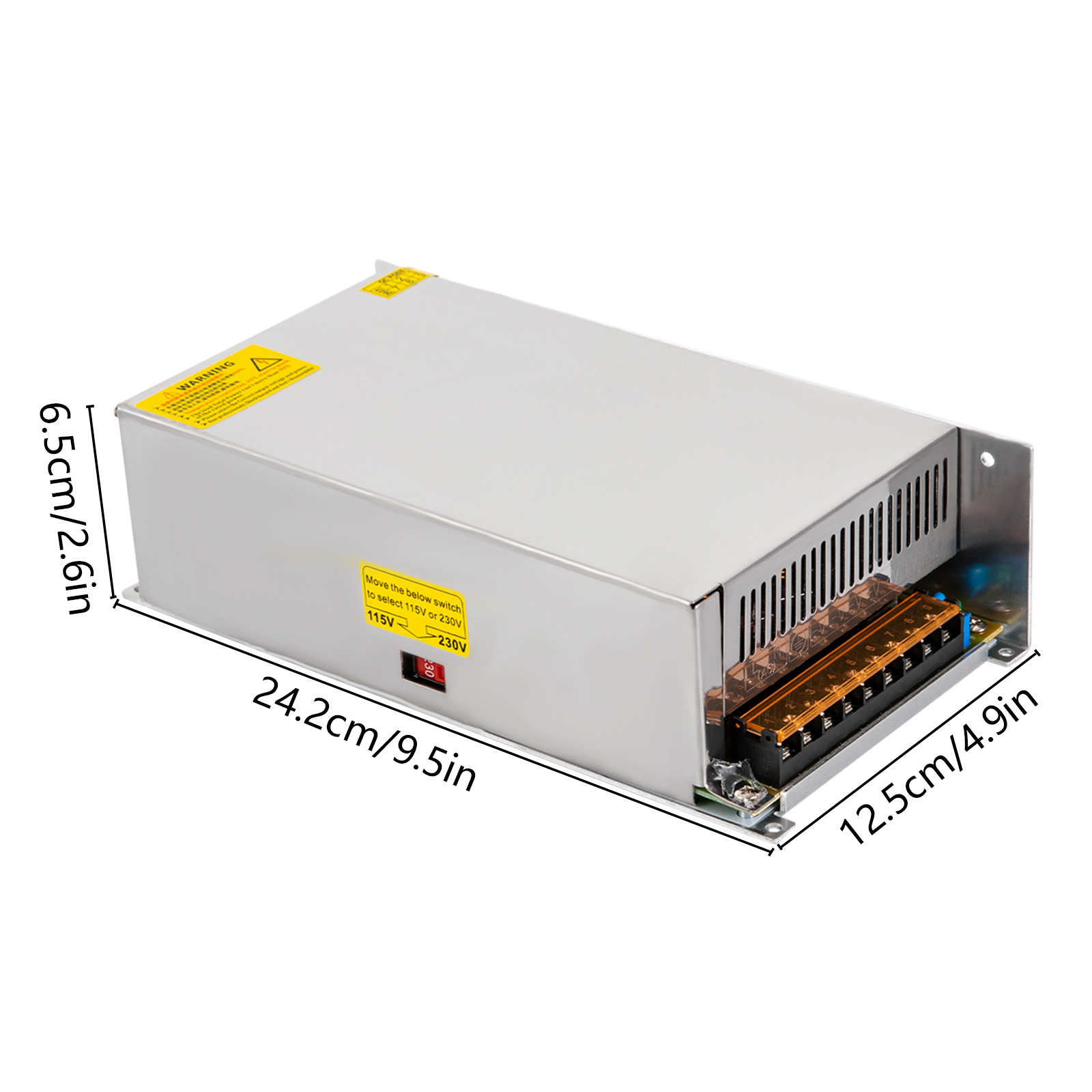 CNCEST Transformator DC 12V 100A 1200W, Schaltnetzteil 115/230±15%V AC zu DC Stromversorgung Transformator Industrieadapter CNCEST Transformator DC 12V 100A 1200W, Schaltnetzteil 115/230±15%V AC zu DC Stromversorgung Transformator Industrieadapter