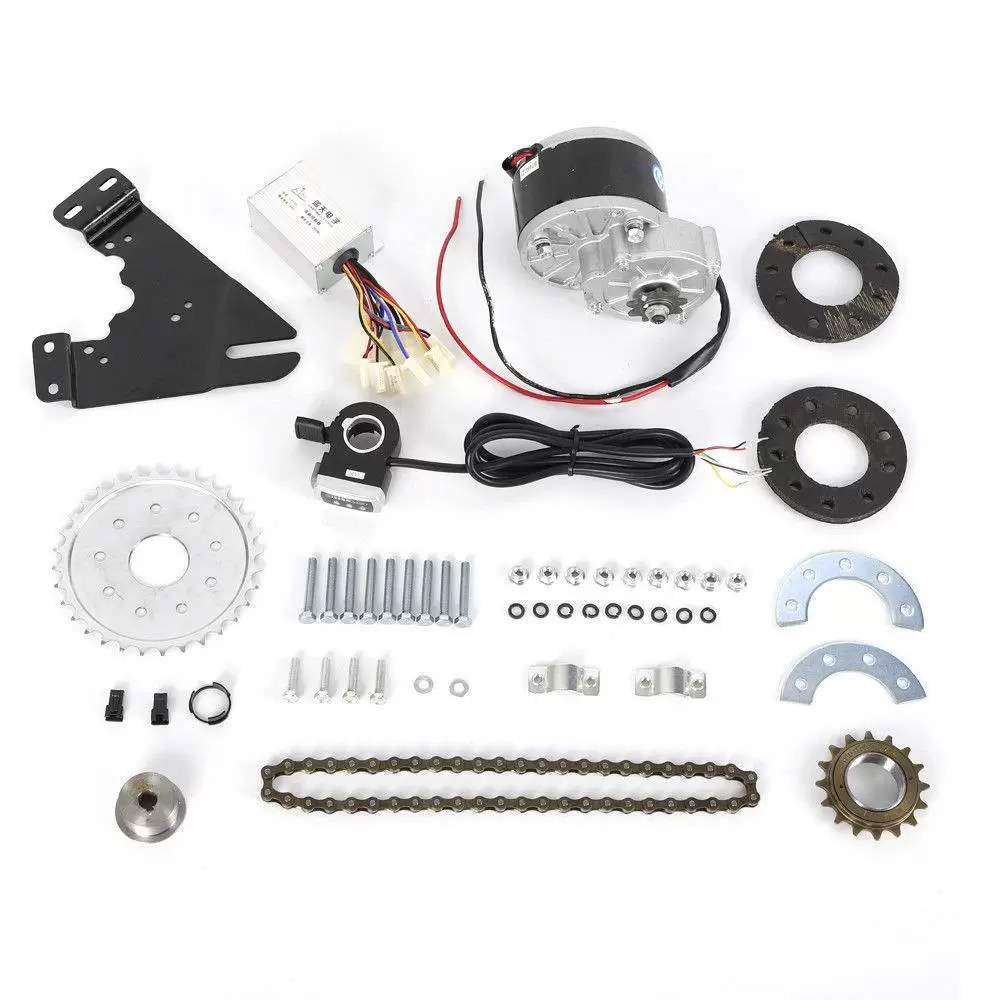 250W 24V Elektro-Fahrrad Kit Ebike Umbausatz Conversion Thumb Kit Hinterrad Bürstenmotor