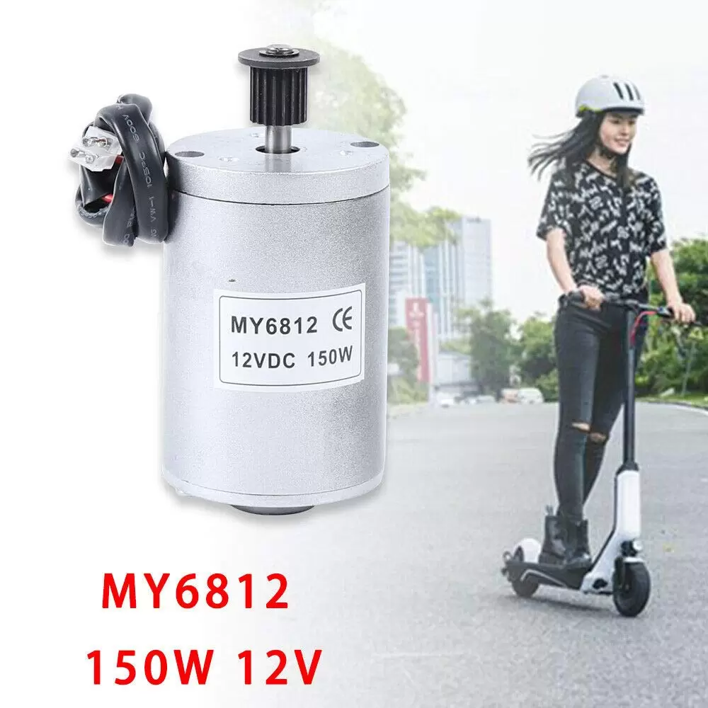 CNCEST 150W elektrischer Gleichstrommotor MY6812 Gebürsteter 12V 2750 U/min
