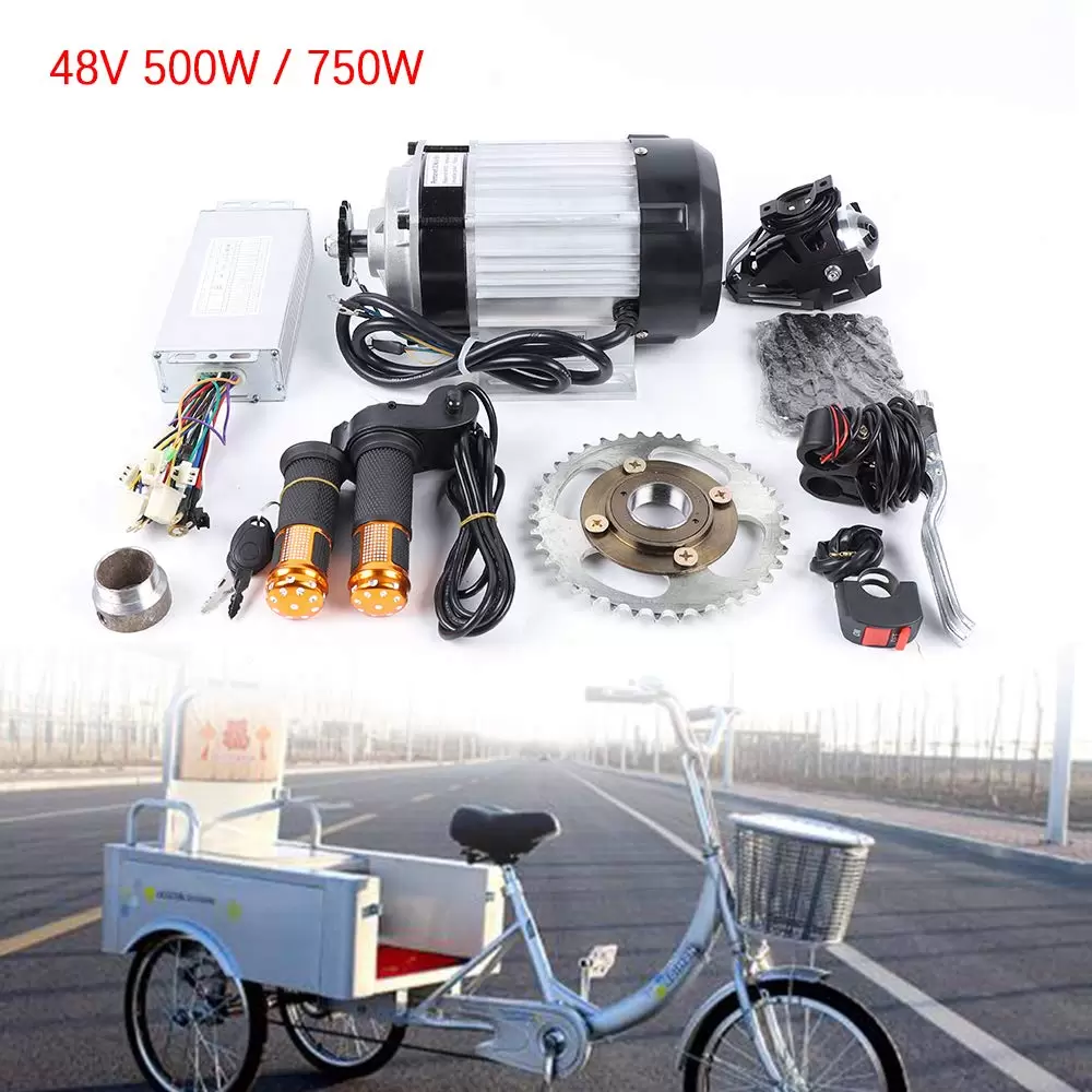 500 W / 750 W 48 V bürstenloser Elektromotor für E-Dreirad, bürstenlose Getriebemotor-Kits (750W 48V)