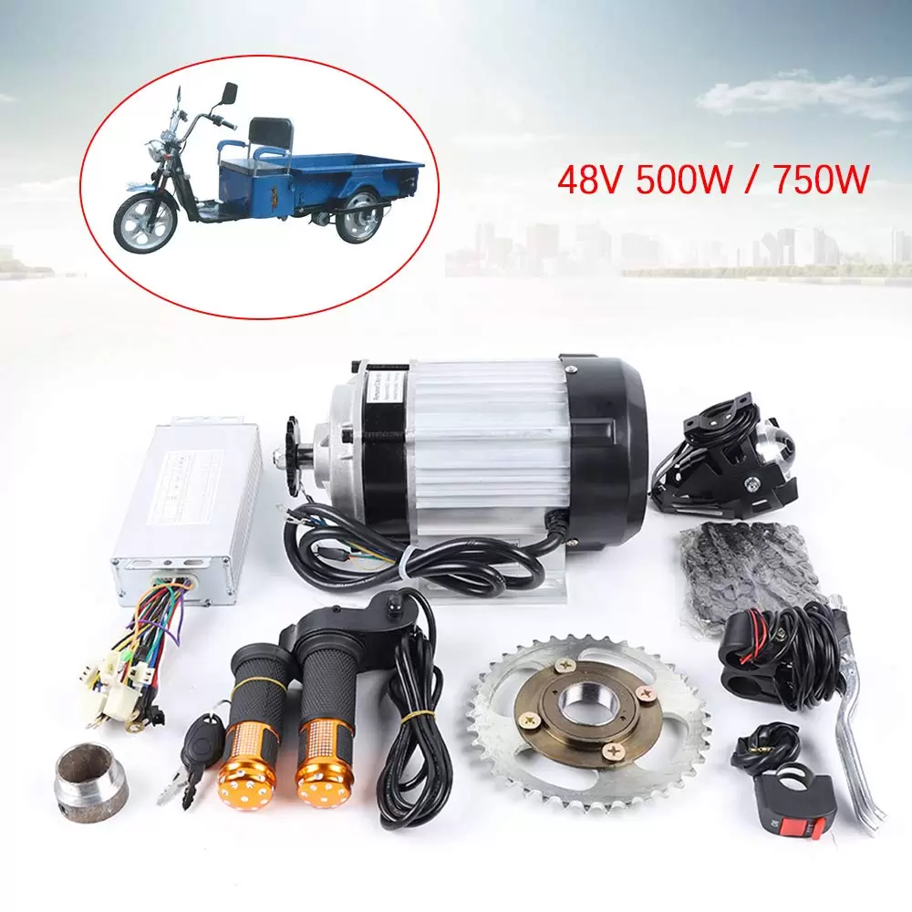 500 W / 750 W 48 V bürstenloser Elektromotor für E-Dreirad, bürstenlose Getriebemotor-Kits (750W 48V)