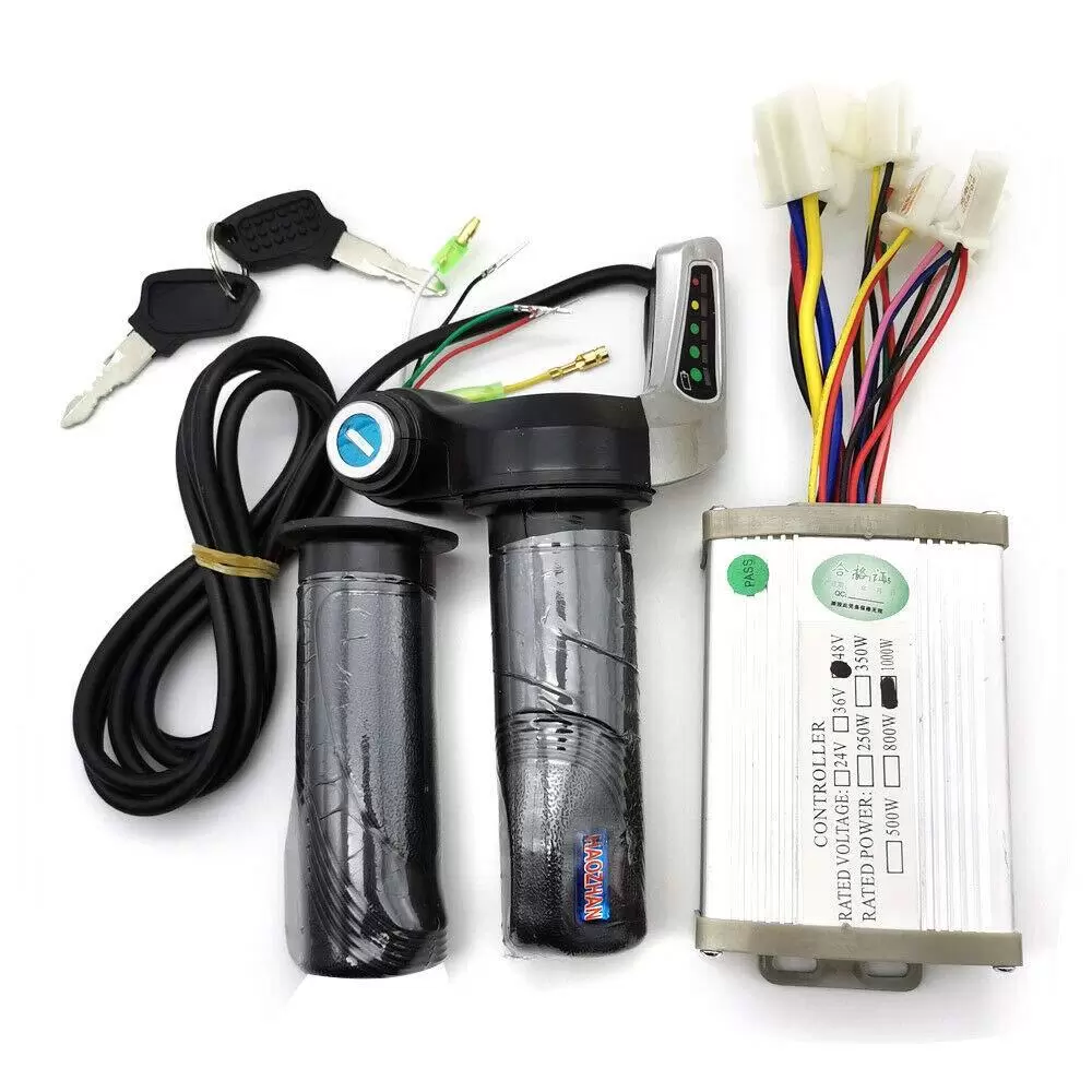 DC 48V 1000W Elektro Scooter Bürstenmotor Controller Steuereinheit Gasgriff Satz