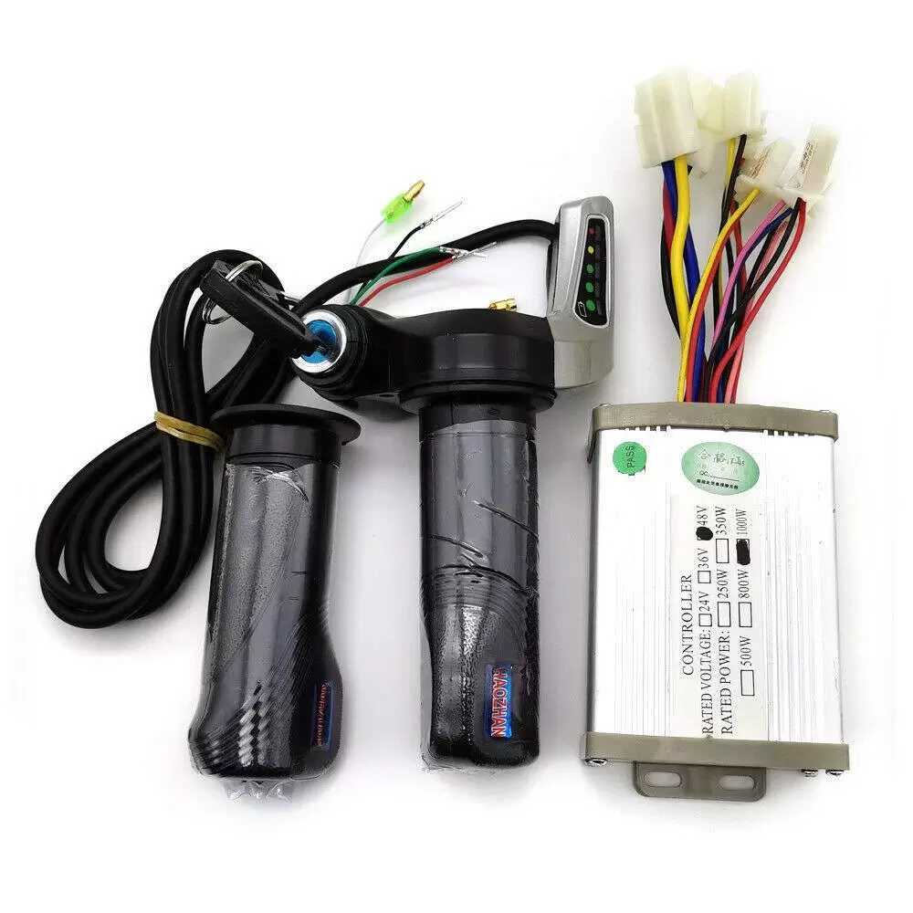 DC 48V 1000W Elektro Scooter Bürstenmotor Controller Steuereinheit Gasgriff Satz DC 48V 1000W Elektro Scooter Bürstenmotor Controller Steuereinheit Gasgriff Satz