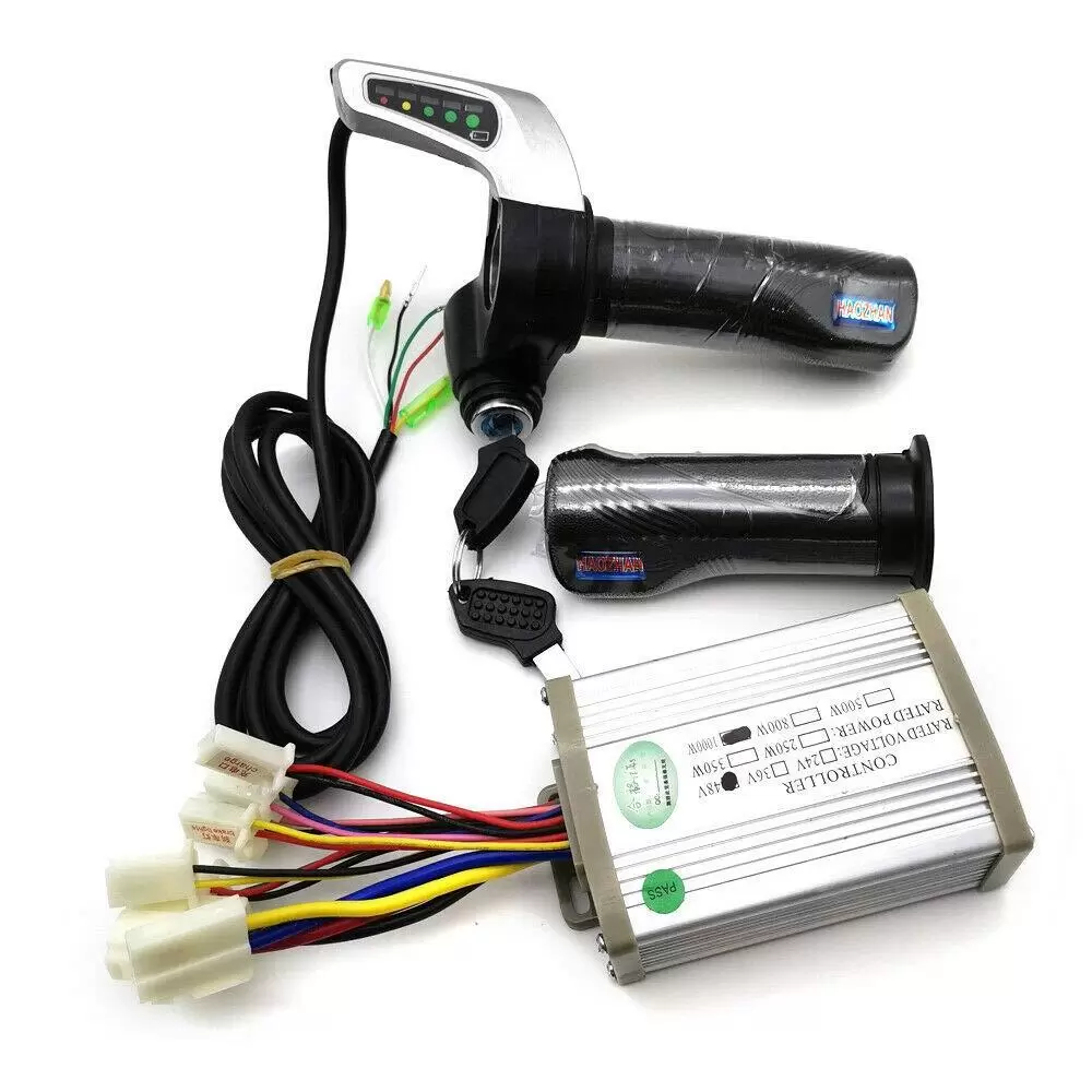 DC 48V 1000W Elektro Scooter Bürstenmotor Controller Steuereinheit Gasgriff Satz DC 48V 1000W Elektro Scooter Bürstenmotor Controller Steuereinheit Gasgriff Satz