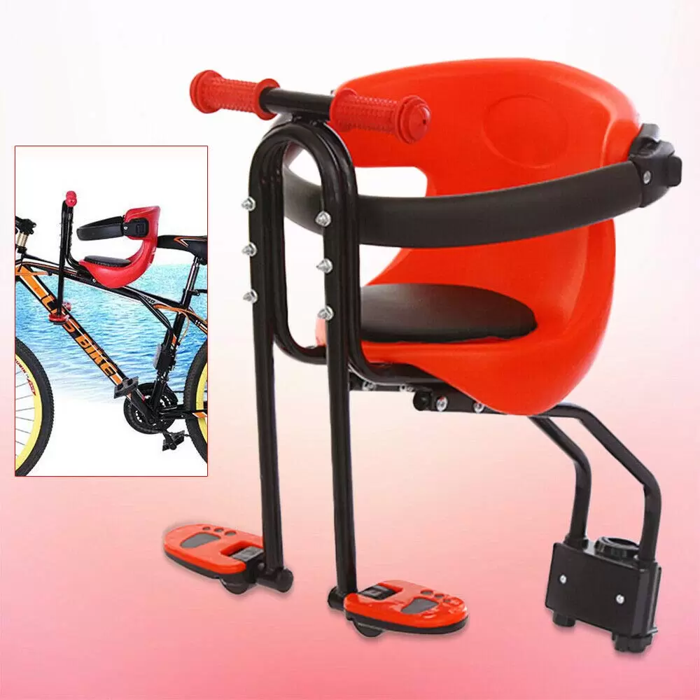 Fahrrad Sicherheits-Kindersitz Abnehmbar Fahrrad Kindersitz Vorne mit Pedal und Griff bis 30kg Fahrrad Sicherheits-Kindersitz Abnehmbar Fahrrad Kindersitz Vorne mit Pedal und Griff bis 30kg