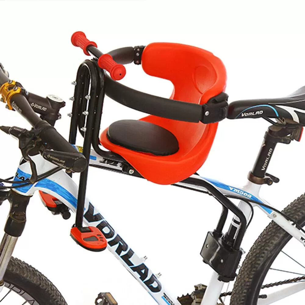 Fahrrad Sicherheits-Kindersitz Abnehmbar Fahrrad Kindersitz Vorne mit Pedal und Griff bis 30kg Fahrrad Sicherheits-Kindersitz Abnehmbar Fahrrad Kindersitz Vorne mit Pedal und Griff bis 30kg