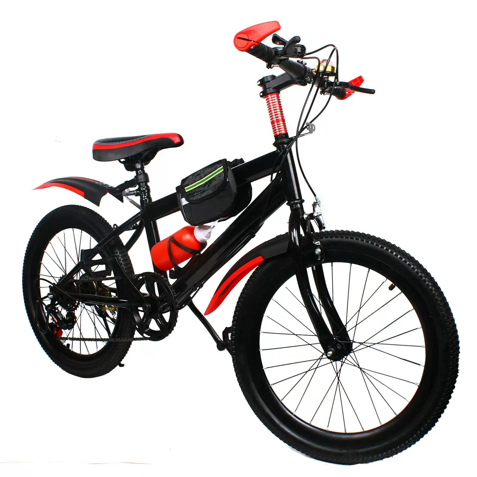 20 Zoll Kinder Jungen Fahrrad Kinderfahrrad Mountainbike Fahrrad Bike Rot