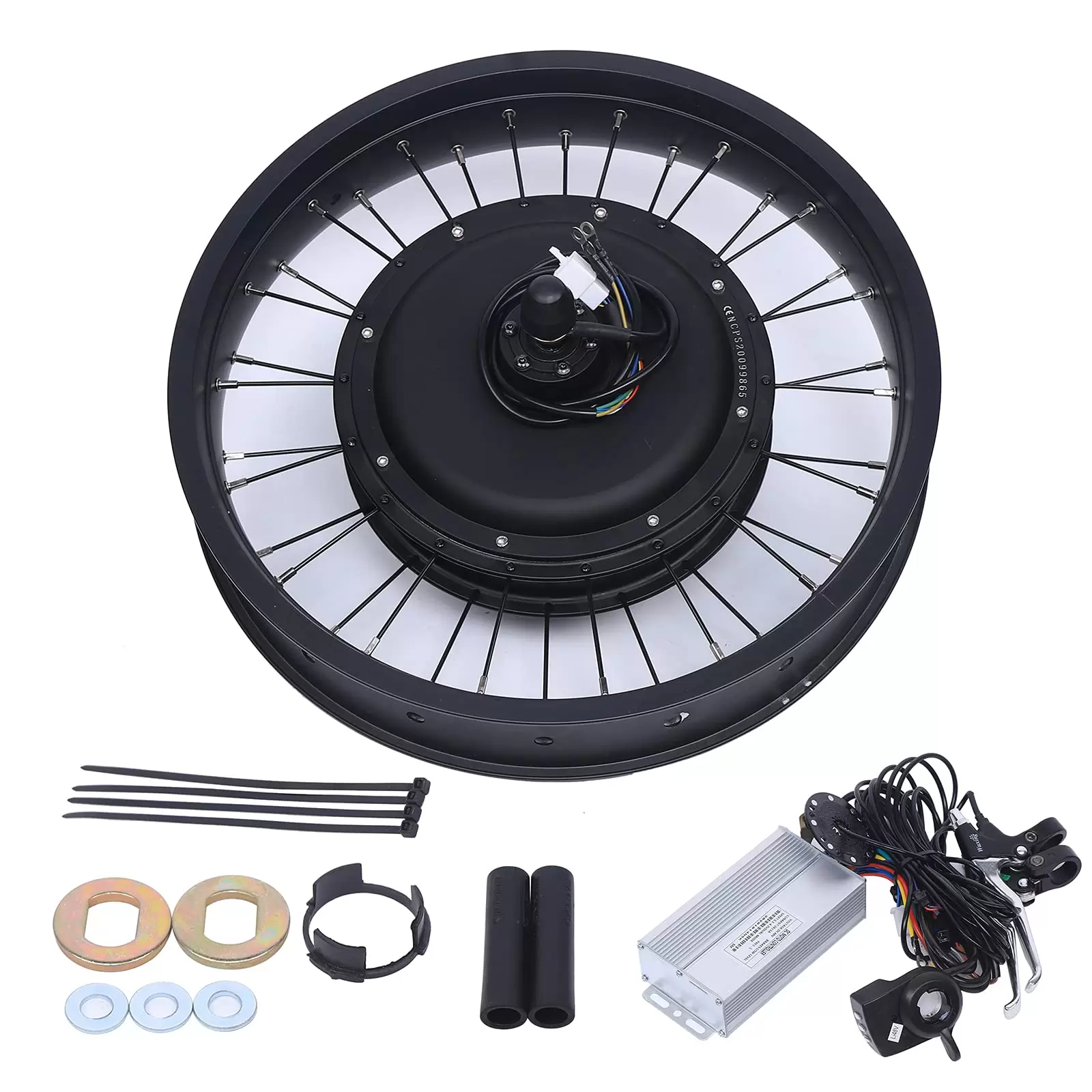 1000W 20x4” Nabenmotor Umbausatz Schwungrad für Heckantrieb Elektrofahrrad Hinterrad Umbausatz Set